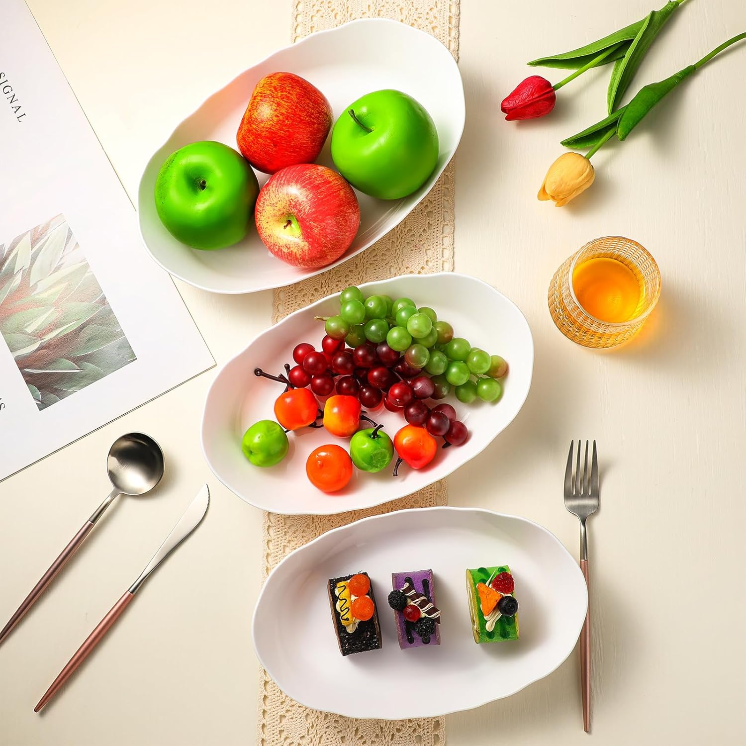 Xuhal Frutero acrílico de 3 niveles con estante de metal, cuencos decorativos para servir verduras, soporte de frutas y frutos secos, soporte de