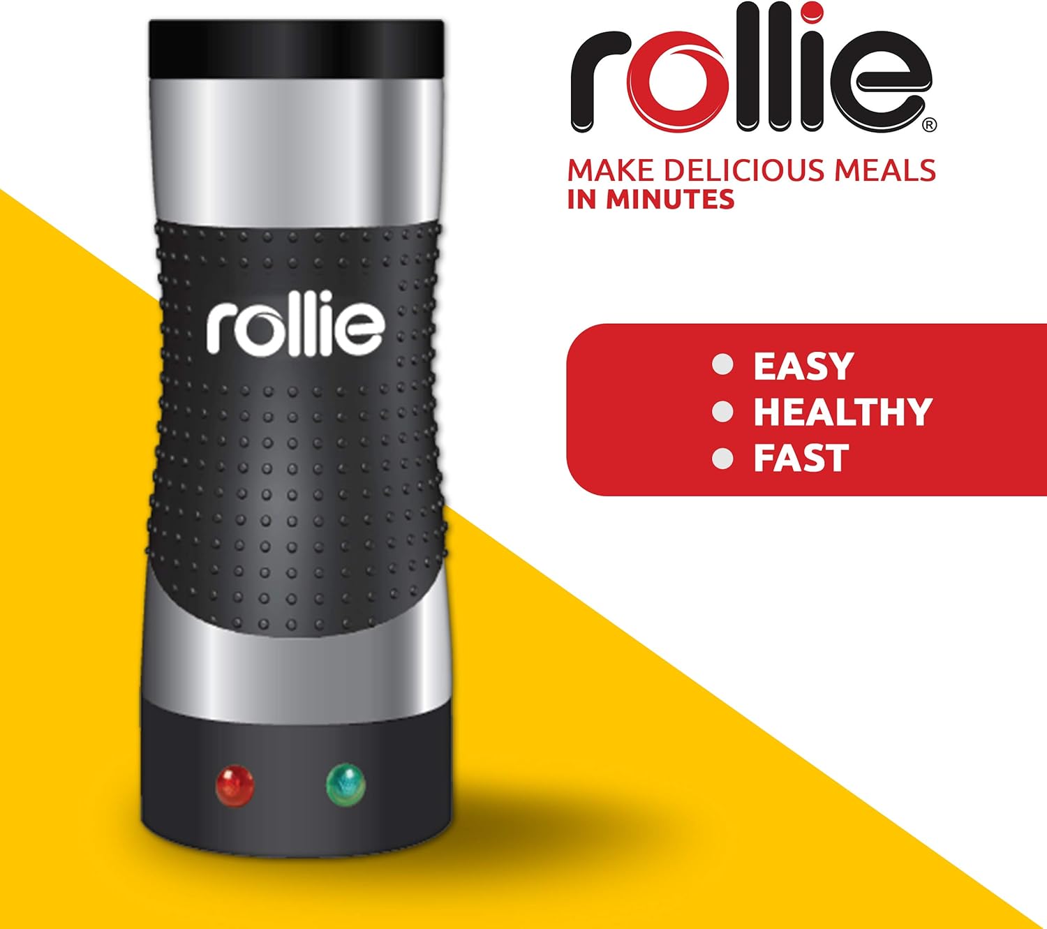Rollie Olla de huevos automática eléctrica vertical (acero inoxidable)  Sándwich de huevo, rollitos de huevo, tortillas, huevos revueltos, máquina