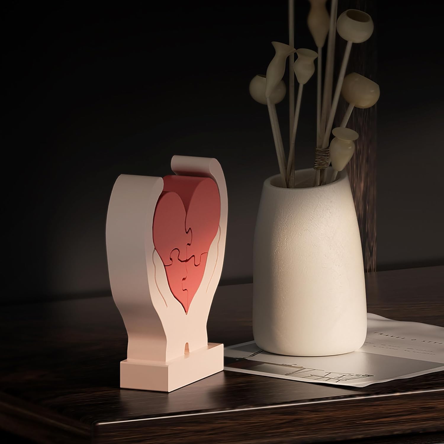 Molde de resina de corazón, molde de mano, molde de silicona hecho a mano para hacer velas de resina, suministros de manualidades, molde 3D, molde