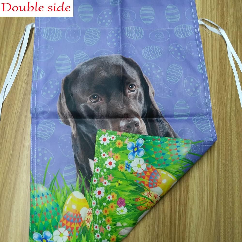 Bandera de bienvenida para otoño, decoración de perro, bandera de casa Shih Tzu, hojas de arce, calabazas, bandera de cosecha para patio al aire