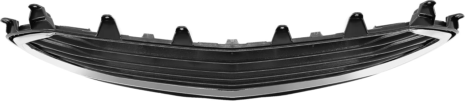KUAFU Parachoques delantero inferior parrilla compatible con Chevy Chevrolet Trax 2017-2021 repuesto para 42537706, 42519611 negro + plateado