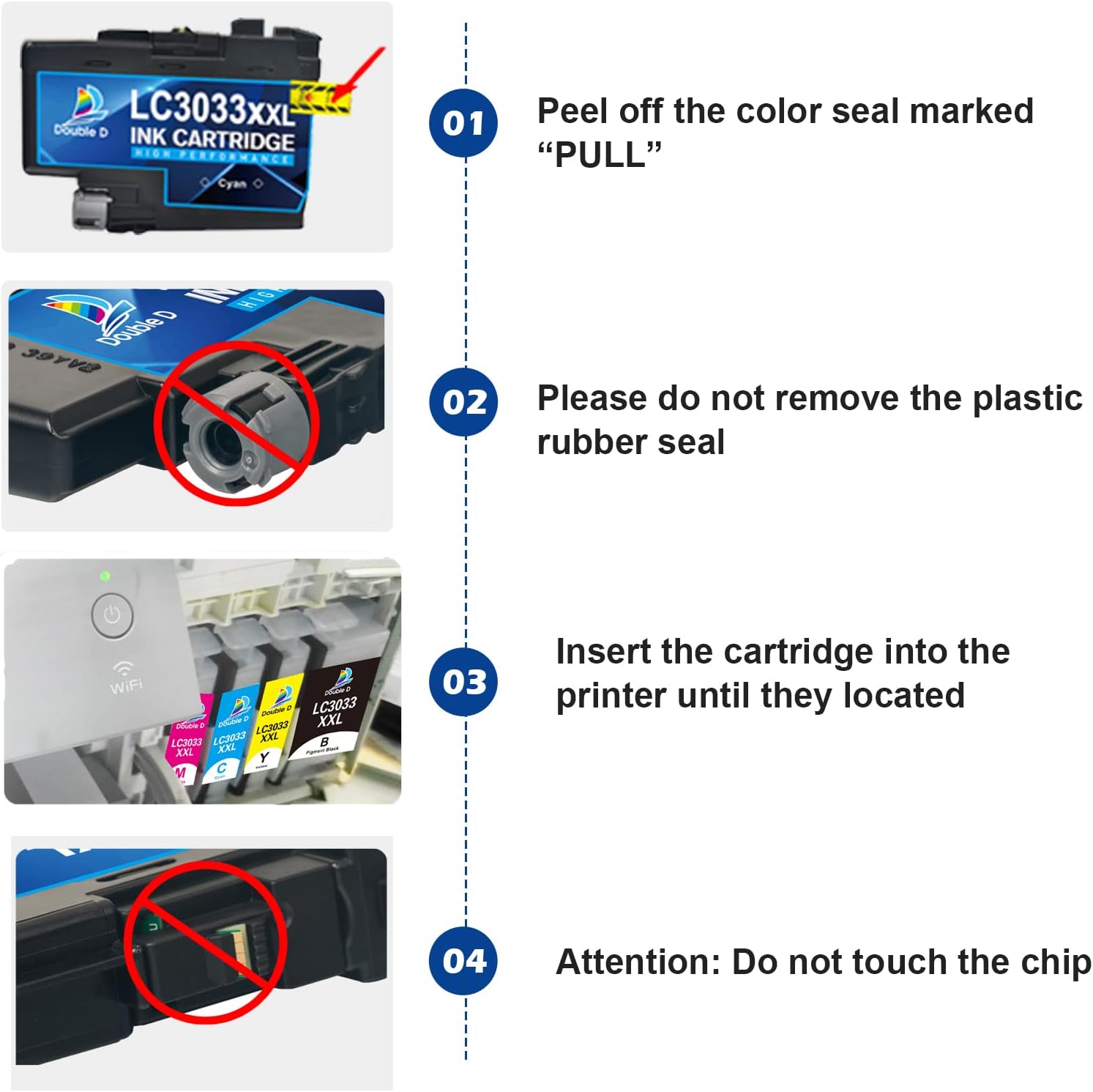 LC3033 – Cartuchos de tinta de repuesto compatibles con Brother LC3033 LC3033XXL 3033 LC3035 3035 uso con Brother MFC-J995DW MFC-J805DW MFC-J815DW