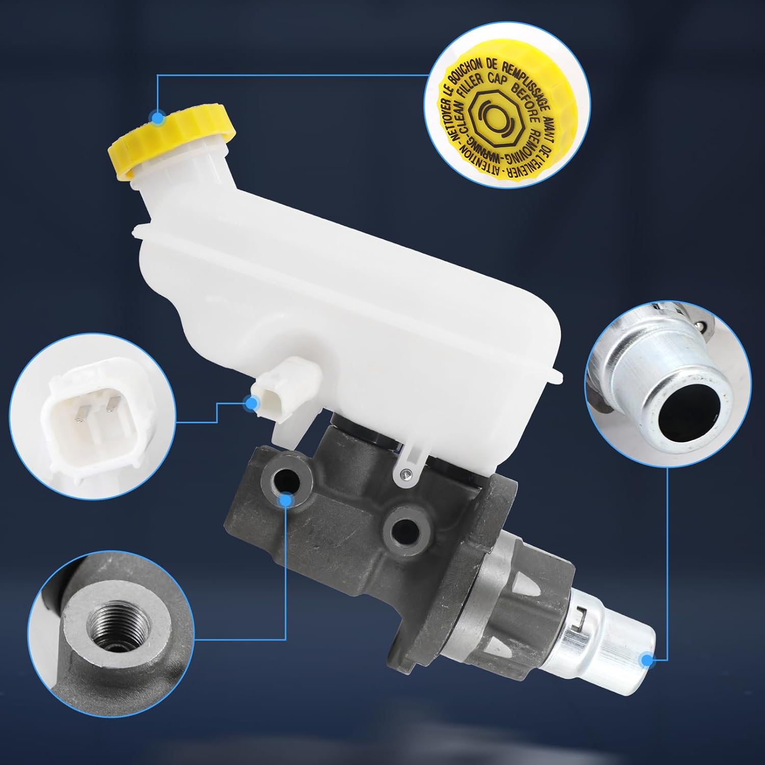 Cilindro maestro de freno compatible con Dodge Grand Caravan 2009-2013, Chrysler Pacifica 2007-2008, Town & Country 2009-2013, Volkswagen Routan