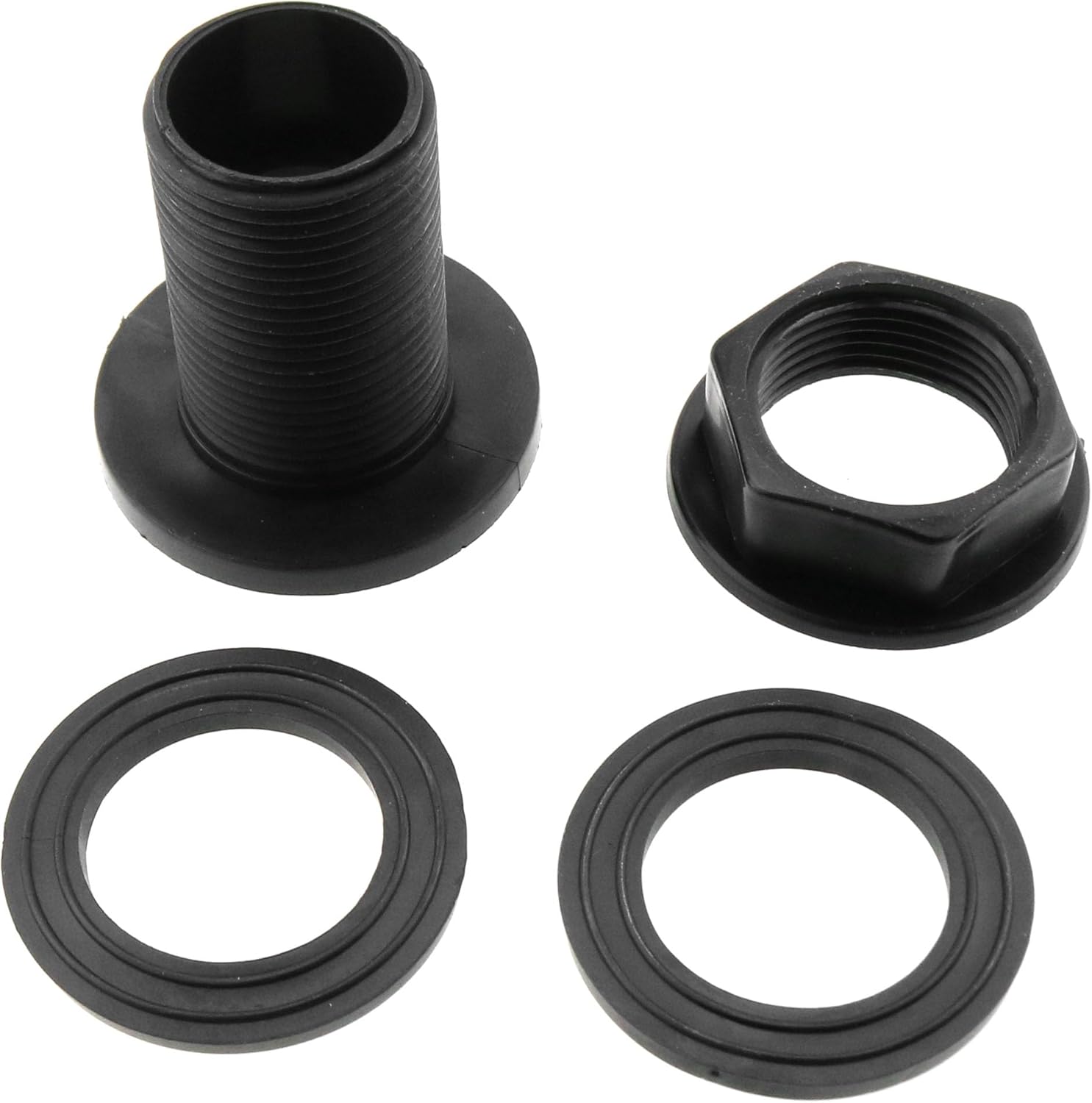 4 unids 34 pulgadas macho 12 pulgada hembra doble roscado tabique tanque de agua conector PVC tabique montaje para barriles de lluvia, acuarios,