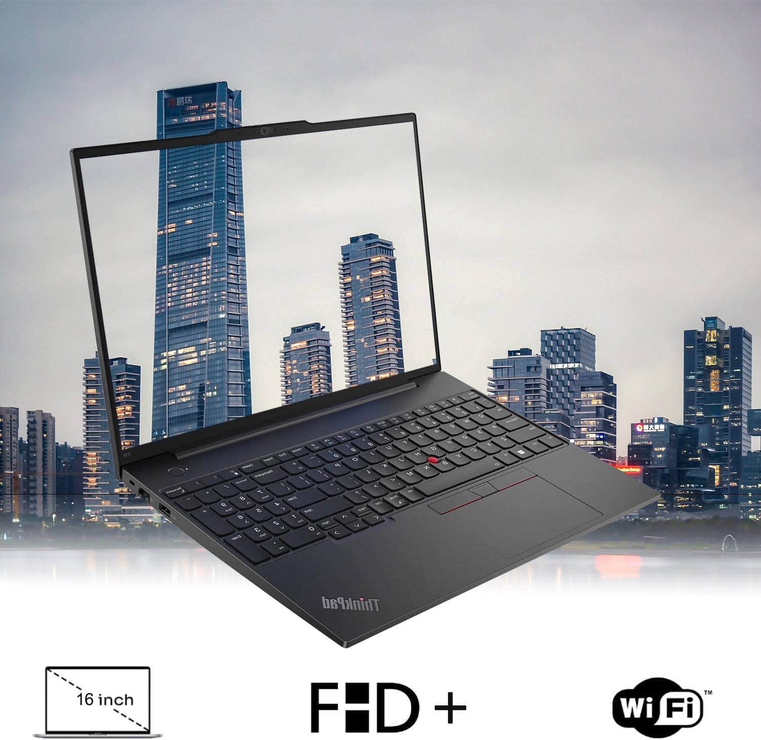 LENOVO ThinkPad E16 Gen 1 – Laptop empresarial, pantalla FHD+ de 16 pulgadas, AMD Ryzen 7 7730U, 40 GB de RAM, SSD de 1 TB, teclado retroiluminado,