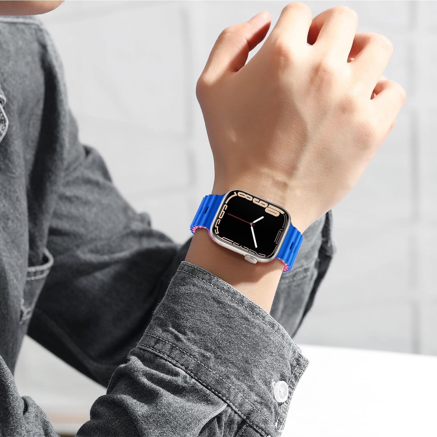 Anlinser Bands Compatible with Apple Watch Band 41mm 40mm 38mm, Adjustable Loop Designed for Apple Watch SE Series 9 8 7 6 5 4 3