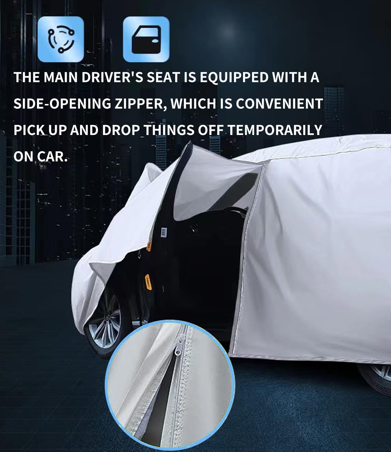 Funda para automóvil con ajuste personalizado para Jaguar, funda de automóvil de 7 capas impermeable para todo tipo de clima, para exteriores,