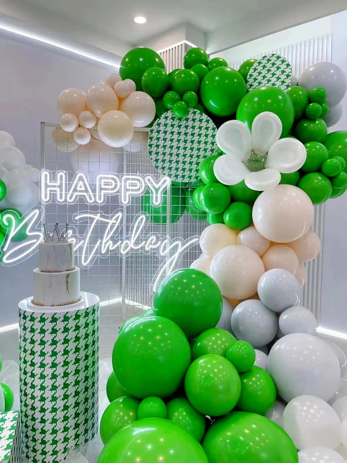 Globos verdes de 12 pulgadas, paquete de 50 globos de látex verde para fiesta, calidad de helio, para cumpleaños, graduación, baby shower, selva,