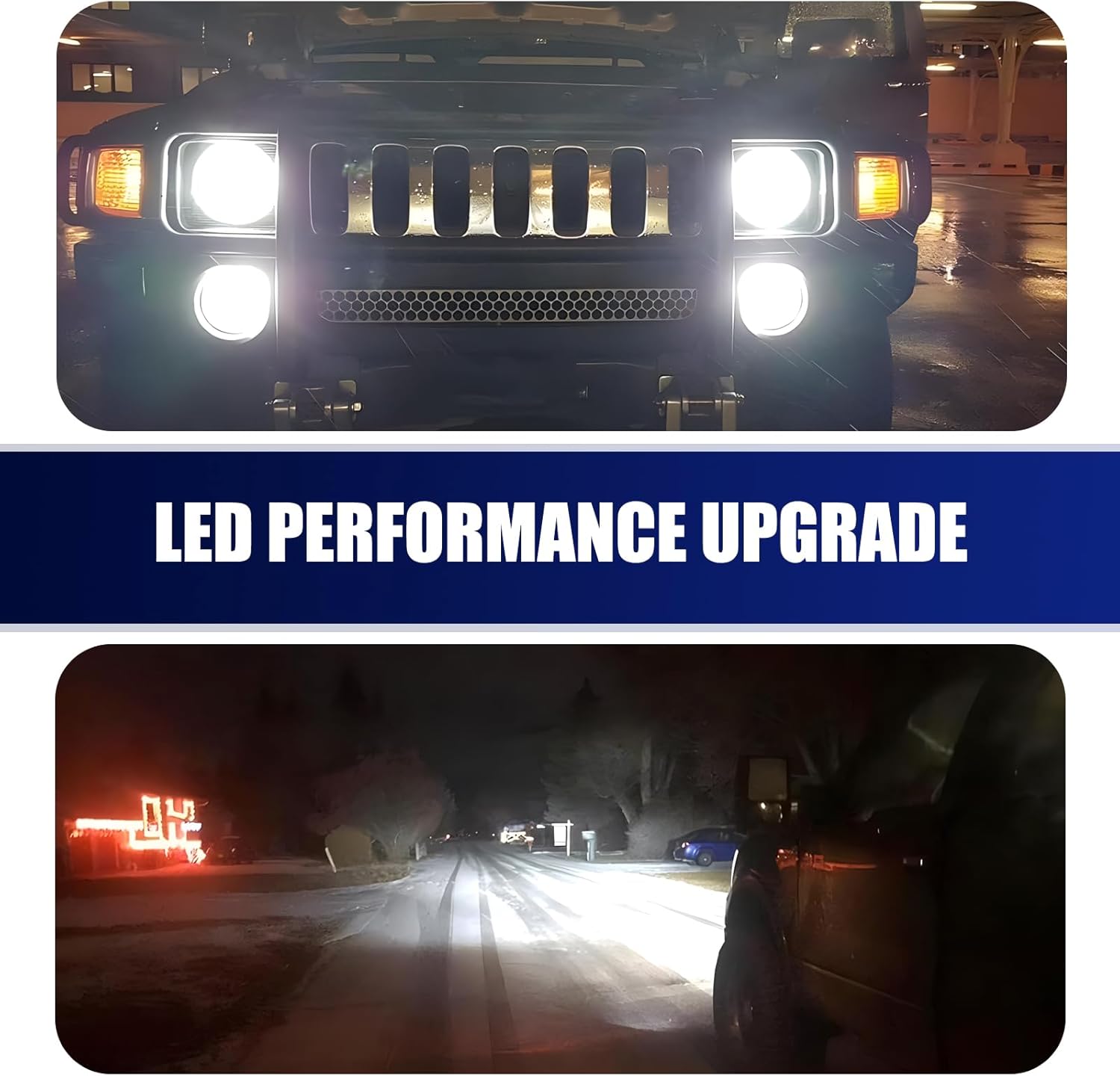 Pack-2 – Luz antiniebla LED H16 de 80 W, bombilla de arranque instantáneo impermeable antivaho de alta potencia, 60,000 horas de repuesto de