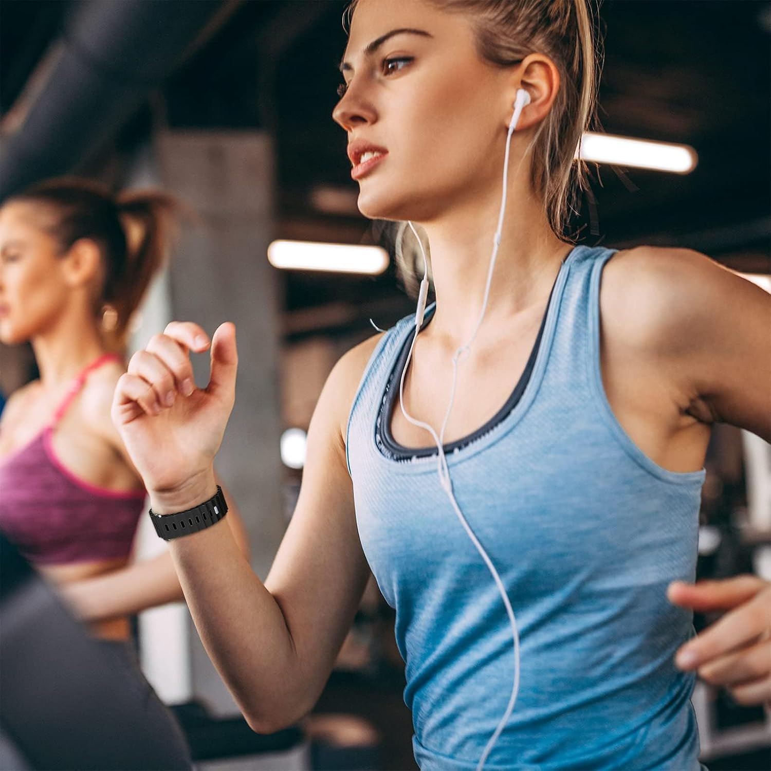 Paquete de 5 correas deportivas compatibles con Apple Watch Band de 1.496 pulgadas, 1.575 pulgadas, 1.614 pulgadas, 1.654 pulgadas, 1.732 pulgadas,
