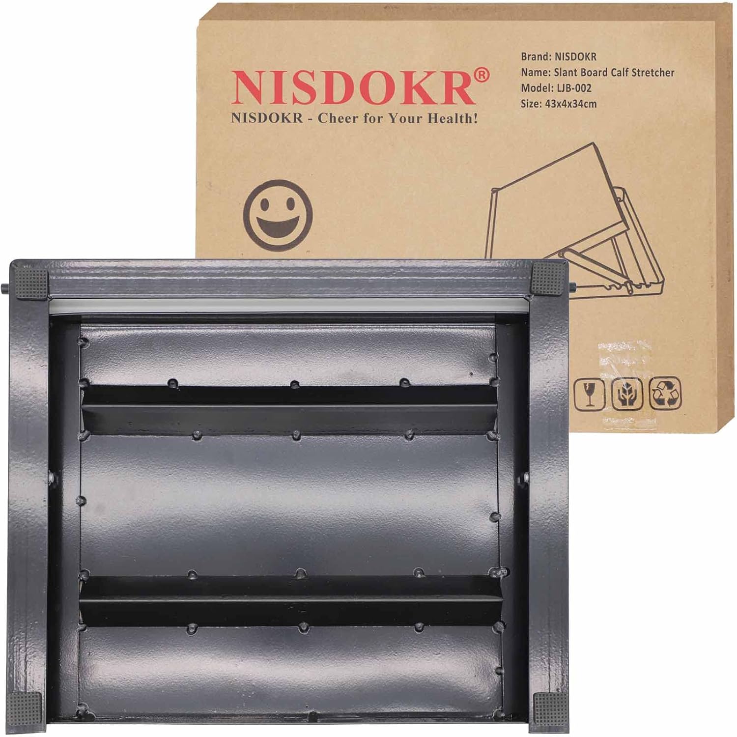 Tabla inclinada profesional, tabla inclinada ajustable y resistente y estirador de pantorrillas, tabla elástica para estiramiento de pantorrillas,