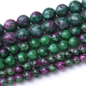 60 cuentas de piedra natural epidota zoisita de 0.236 pulgadas (0.236 in), cuentas redondas sueltas de piedra para hacer joyas, bricolaje y piedra 60 cuentas de piedra natural epidota zoisita de 0.236 pulgadas (0.236 in), cuentas redondas sueltas de piedra para hacer joyas, bricolaje y piedra