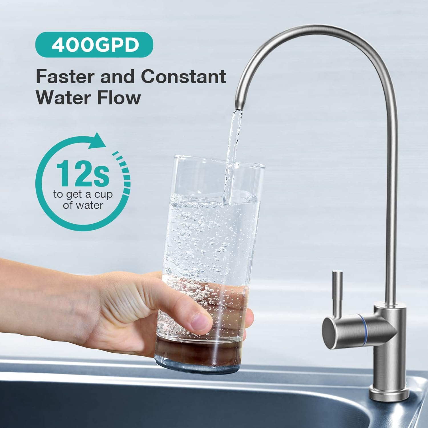 SimPure Soluciones de filtro de agua para toda la casa filtro de sedimentos giratorio DC5P (100500 micrones) y sistema de filtro de agua de ósmosis