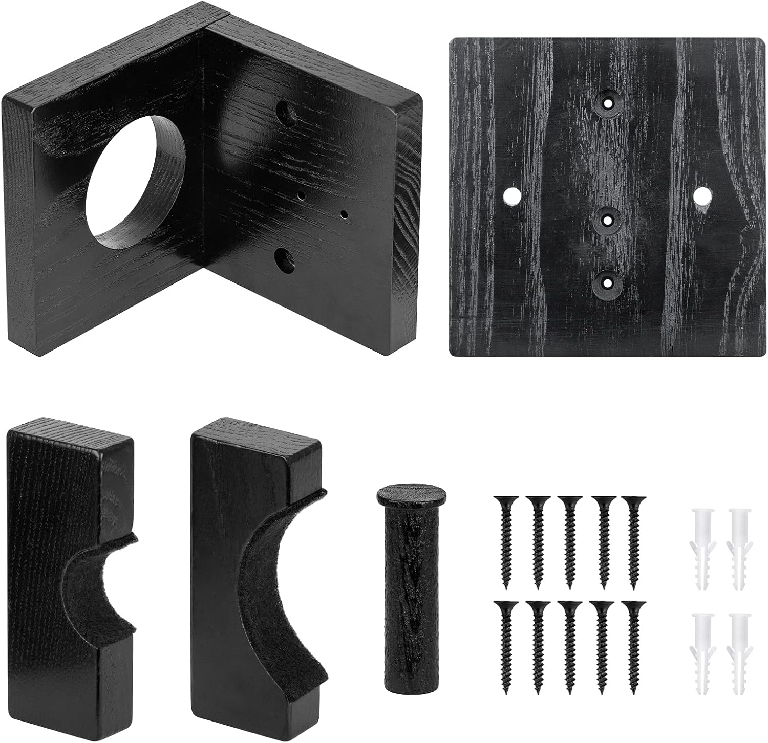 Soporte de pared para bate de béisbol, soporte para bate de sóftbol para pantalla horizontal y vertical, bate de béisbol de madera maciza protege