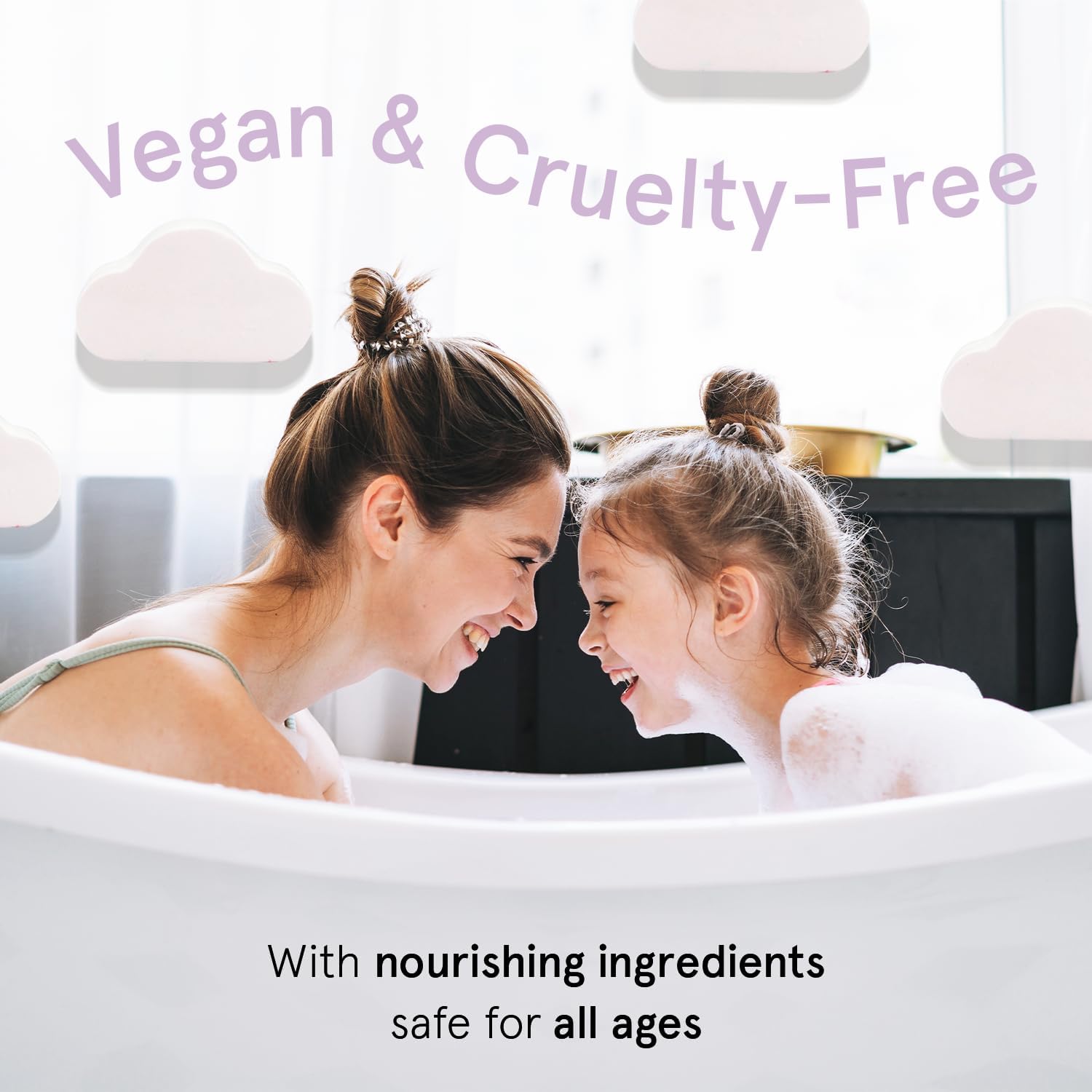 Grace & Stella Bombas de baño arcoíris para niños y niñas (paquete de 4) bombas de baño navideñas para niños, juego de bombas de baño veganas,