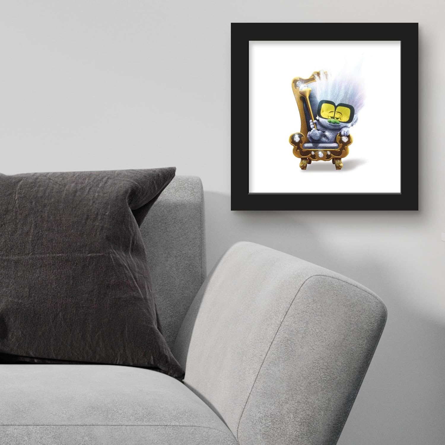 Trends International Gallery Pops Trolls Band Together – Póster de pared con pequeños diamantes, 12.00 x 12.00 pulgadas, versión de marco negro