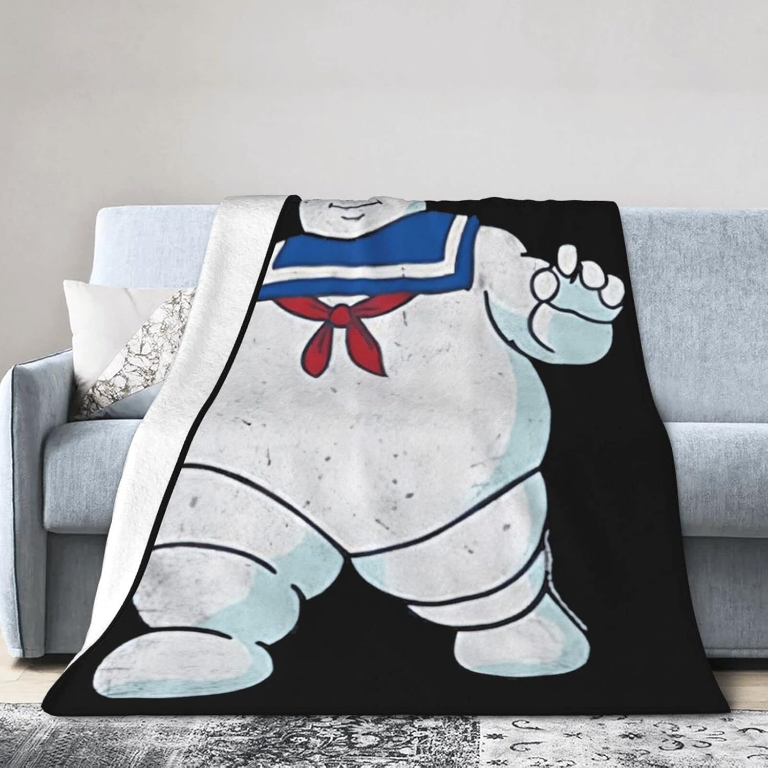 Moving Ghoostbusters – Manta de franela polar para todas las estaciones, manta grande con aire acondicionado de 80 x 60 pulgadas