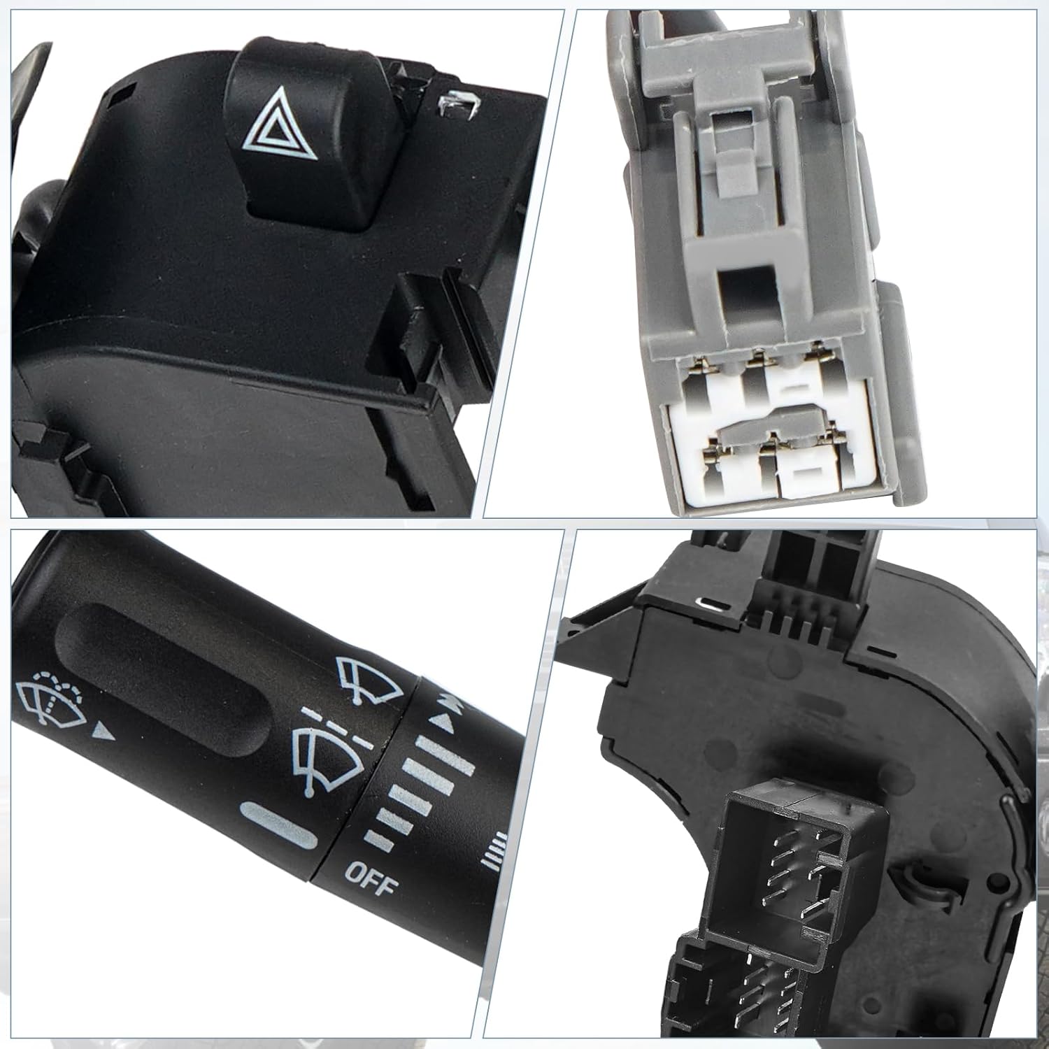 Interruptor de señal de giro compatible con Ford F150 2005-2008 Lincoln Mark LT 2006-2008 Reemplazar 5L3Z13K359AAA, interruptor de limpiaparabrisas