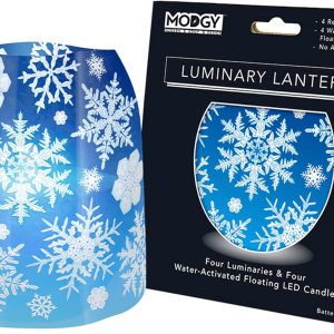 MODGY Farol LED luminoso, portavelas decorativo para interiores y exteriores, lámpara de vela de plástico para mesa de boda, porche, velas flotantes MODGY Farol LED luminoso, portavelas decorativo para interiores y exteriores, lámpara de vela de plástico para mesa de boda, porche, velas flotantes