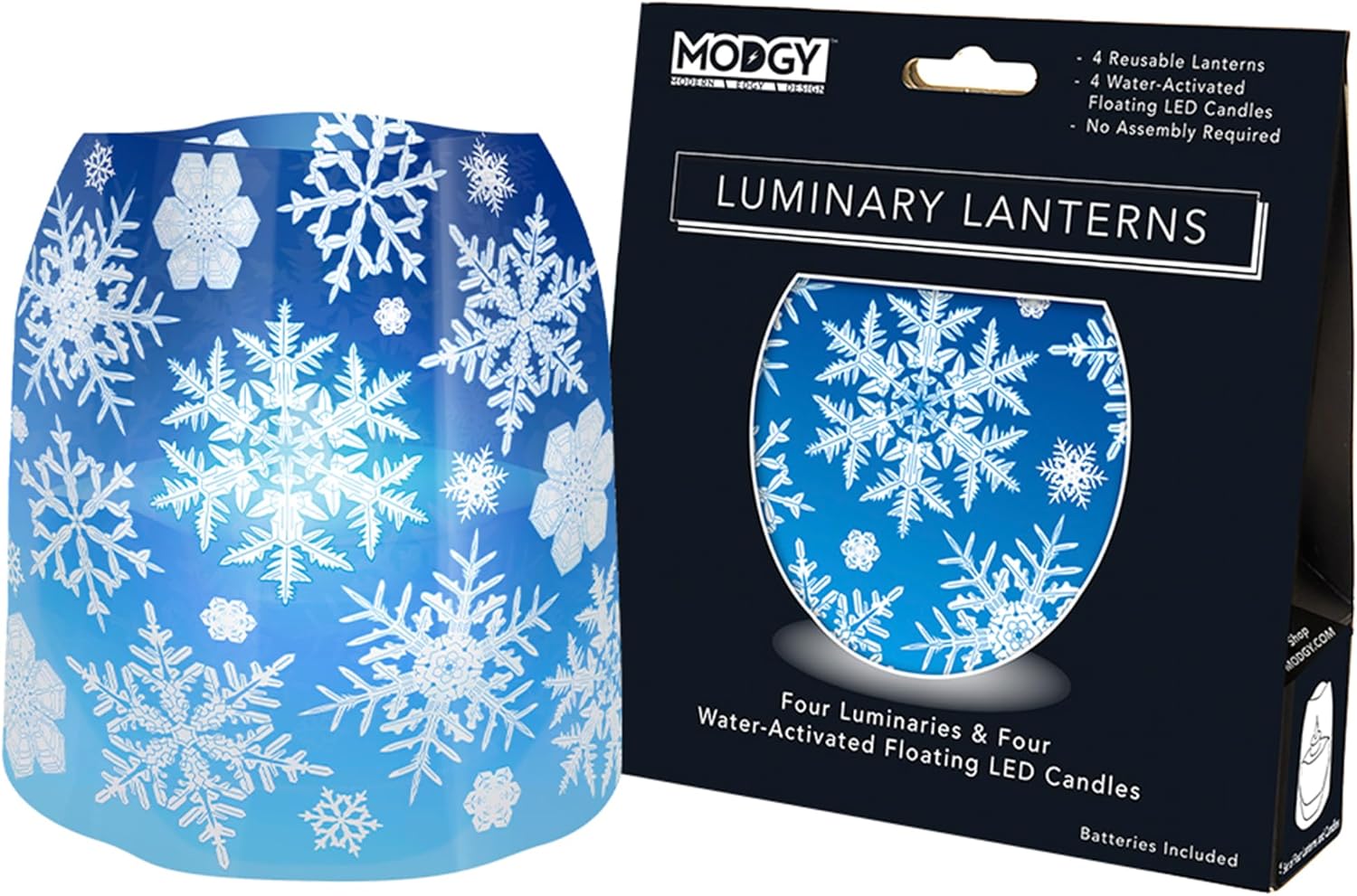 MODGY Farol LED luminoso, portavelas decorativo para interiores y exteriores, lámpara de vela de plástico para mesa de boda, porche, velas flotantes