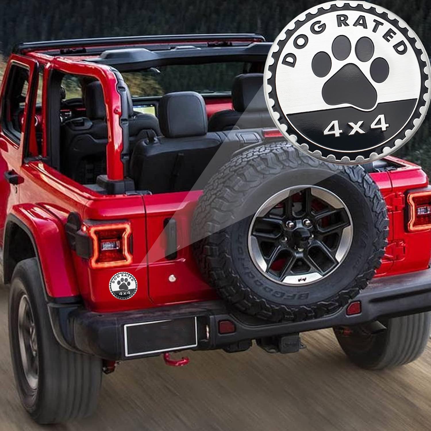 1 emblema de metal 3D con clasificación de whisky de 4 x 4, compatible con vehículos Jeep Wrangler, camiones, SUV (clasificación para whisky)