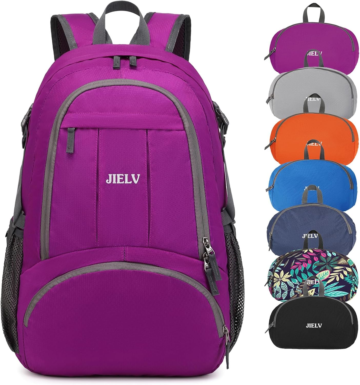 Mochila de senderismo pequeña Mochilas de viaje ligeras Mochila impermeable para senderismo para mujeres y hombres, púrpura, (Purple-30L), Casual