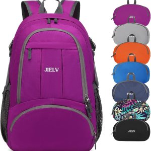 Mochila de senderismo pequeña Mochilas de viaje ligeras Mochila impermeable para senderismo para mujeres y hombres, púrpura, (Purple-30L), Casual Mochila de senderismo pequeña Mochilas de viaje ligeras Mochila impermeable para senderismo para mujeres y hombres, púrpura, (Purple-30L), Casual