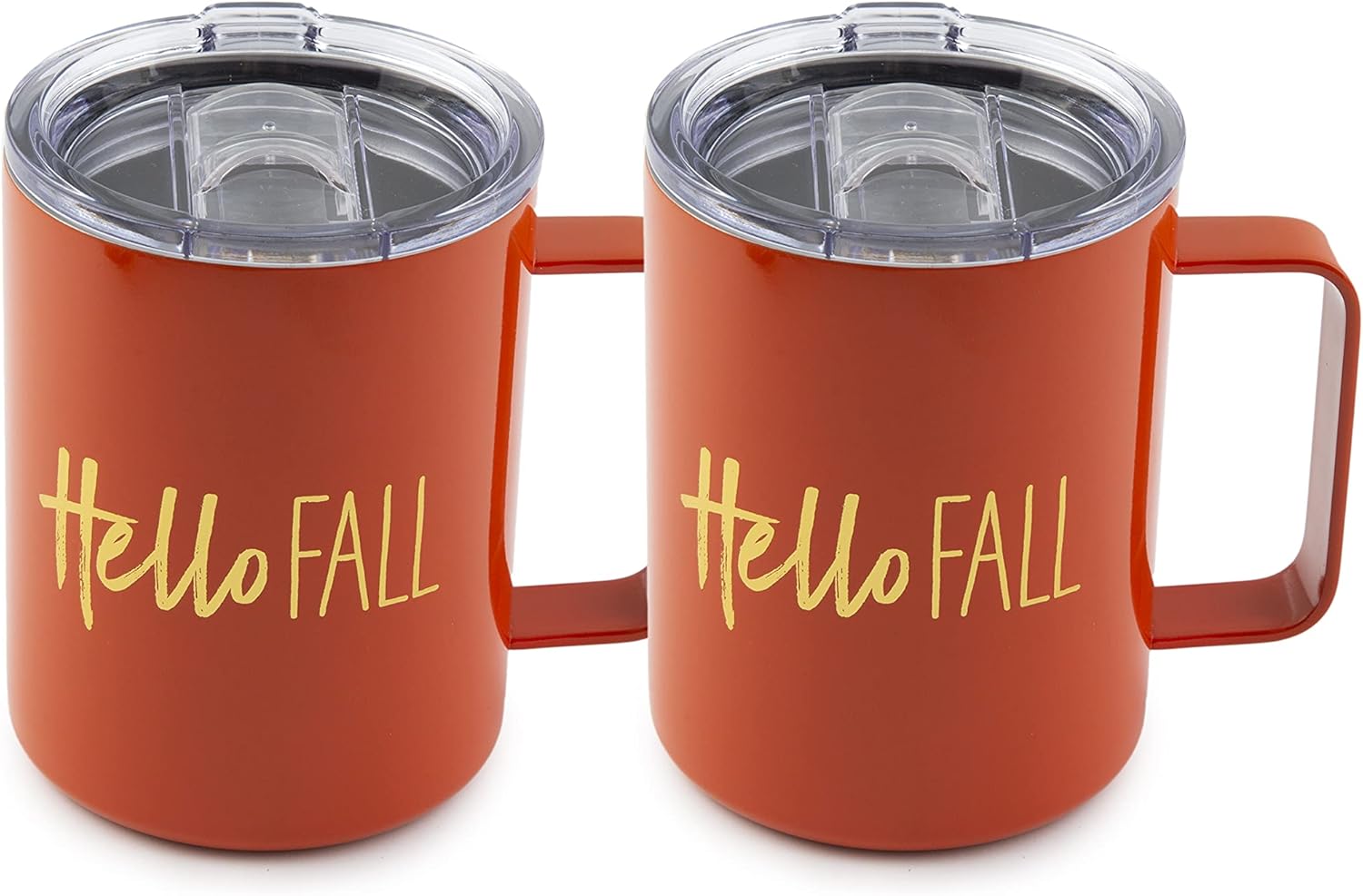 Cambridge Silversmiths Hello Fall – Juego de 2 tazas de café aisladas de 16 onzas, 0