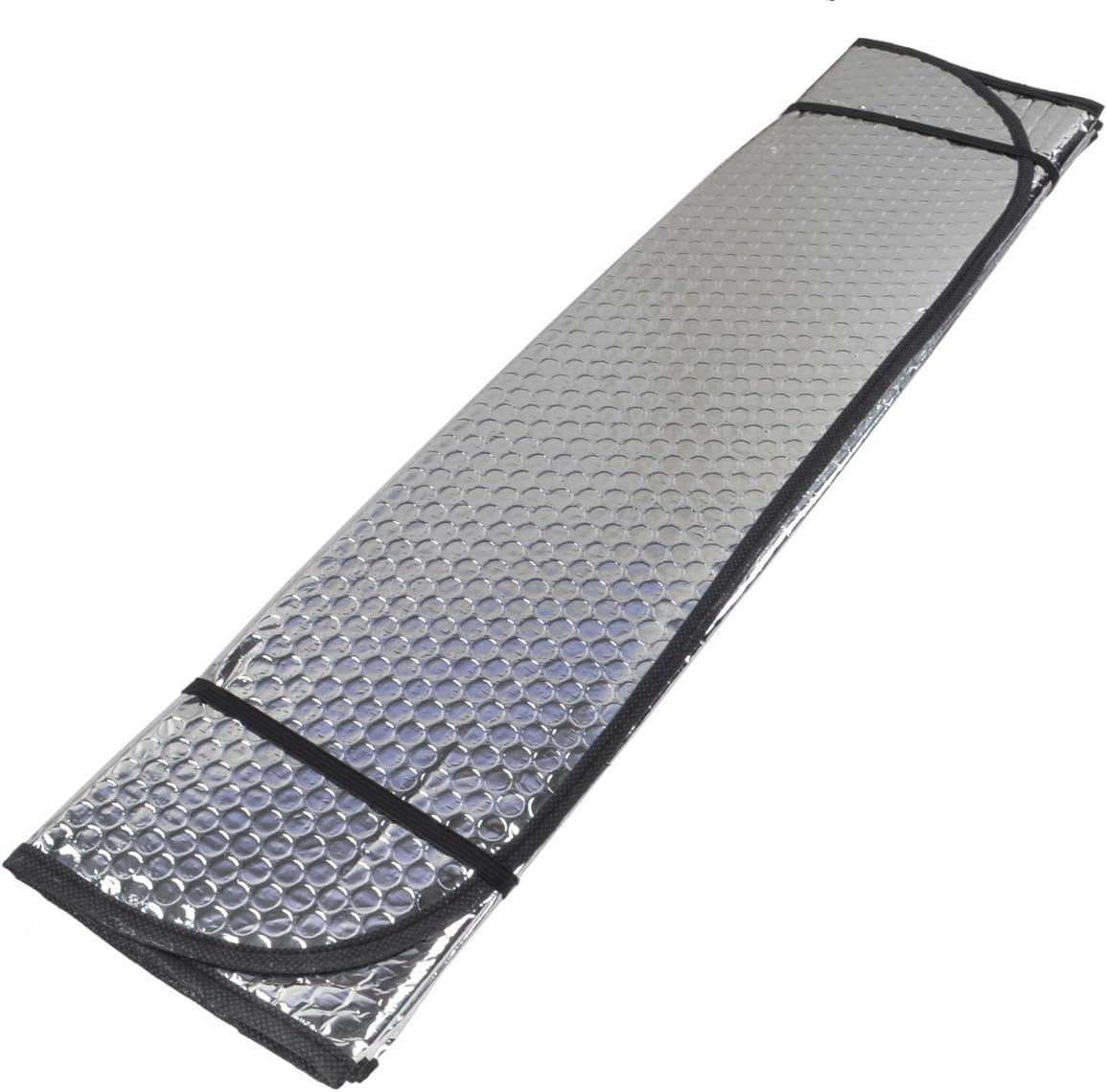 BDK Parasol para parabrisas delantero de una sola burbuja, parasol plegable de acordeón para automóvil, camión, SUV, bloquea los rayos UV, protector