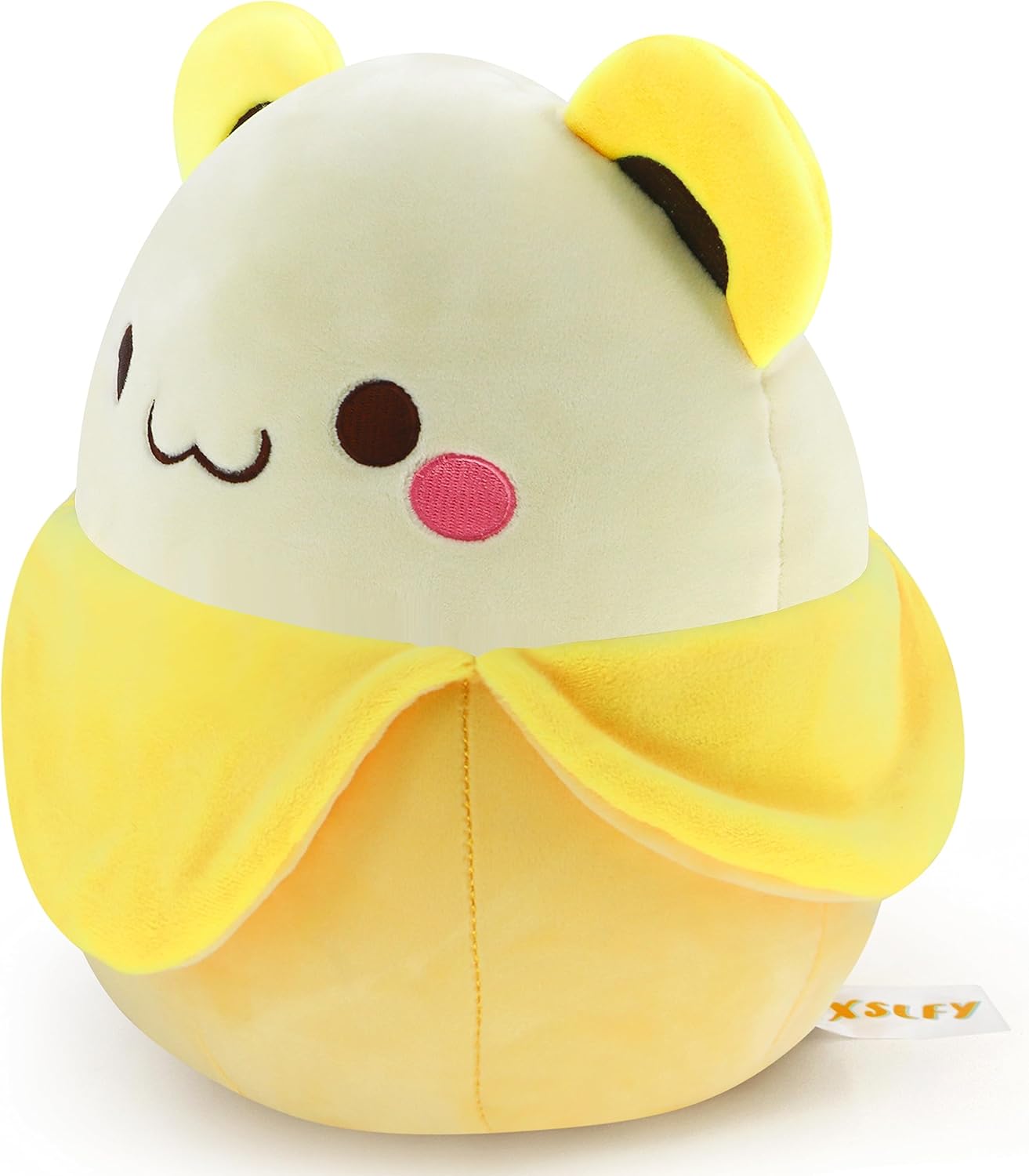 Juguete de peluche de oso de plátano, suave de 10.7 pulgadas, lindo oso de plátano, animales de peluche, almohada Kawaii regalos para niños, diseño