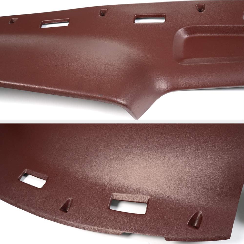 G-PLUS Cubierta de salpicadero moldeada roja compatible con Dodge Ram 150025003500 1994 1995 1996 1997
