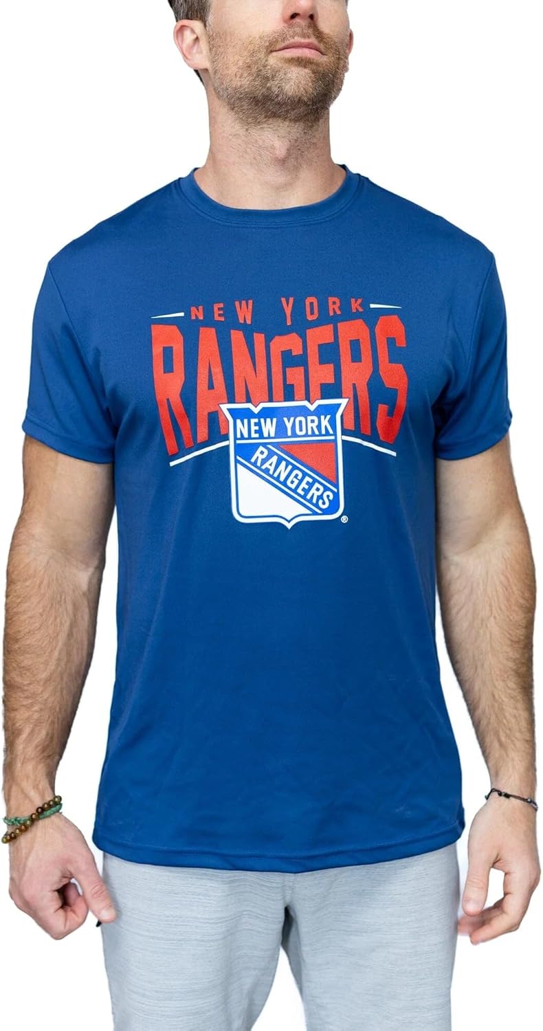 Calhoun NHL – Camiseta de manga corta de poliéster que absorbe la humedad para hombre