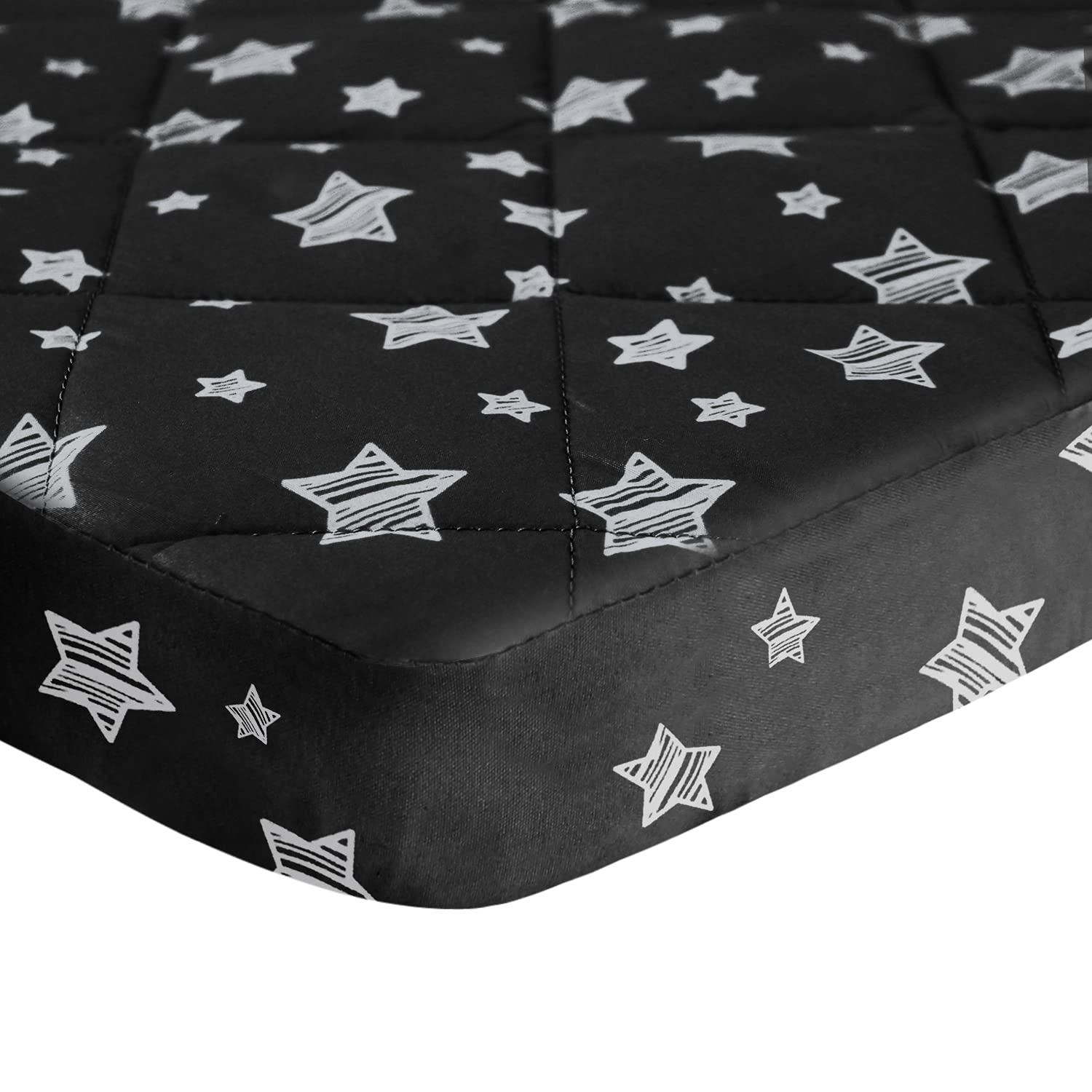 Pack and Play – Funda de colchón para Graco Pack n Play, sábanas bajeras acolchadas para niños, suaves y transpirables, 39 x 27 x 5 pulgadas, para