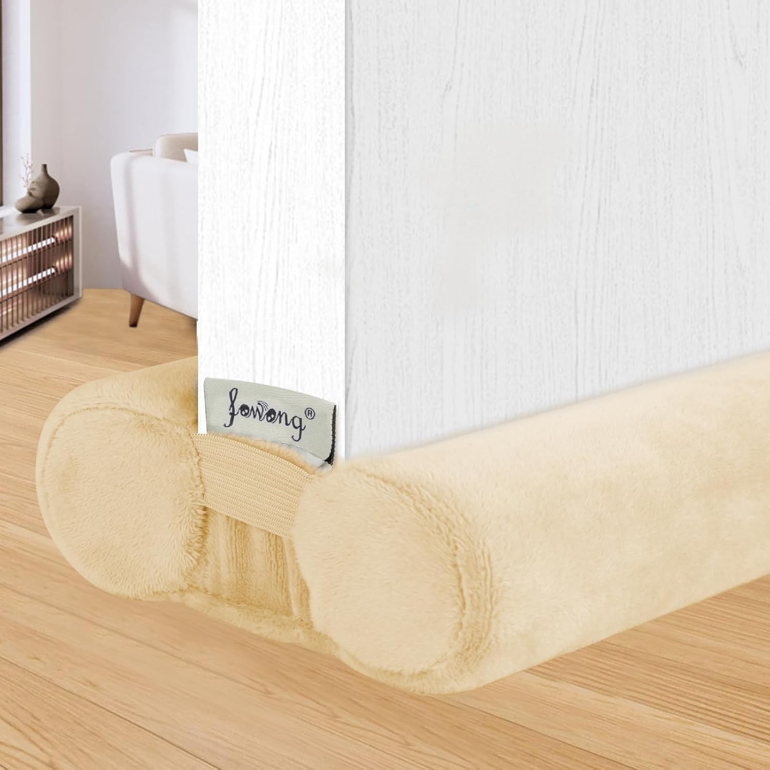 fowong Tope de puerta de doble cara con sello ajustable inferior de puertas de 30 a 36 pulgadas, tapa de bloqueo de corrientes de aire de puerta de