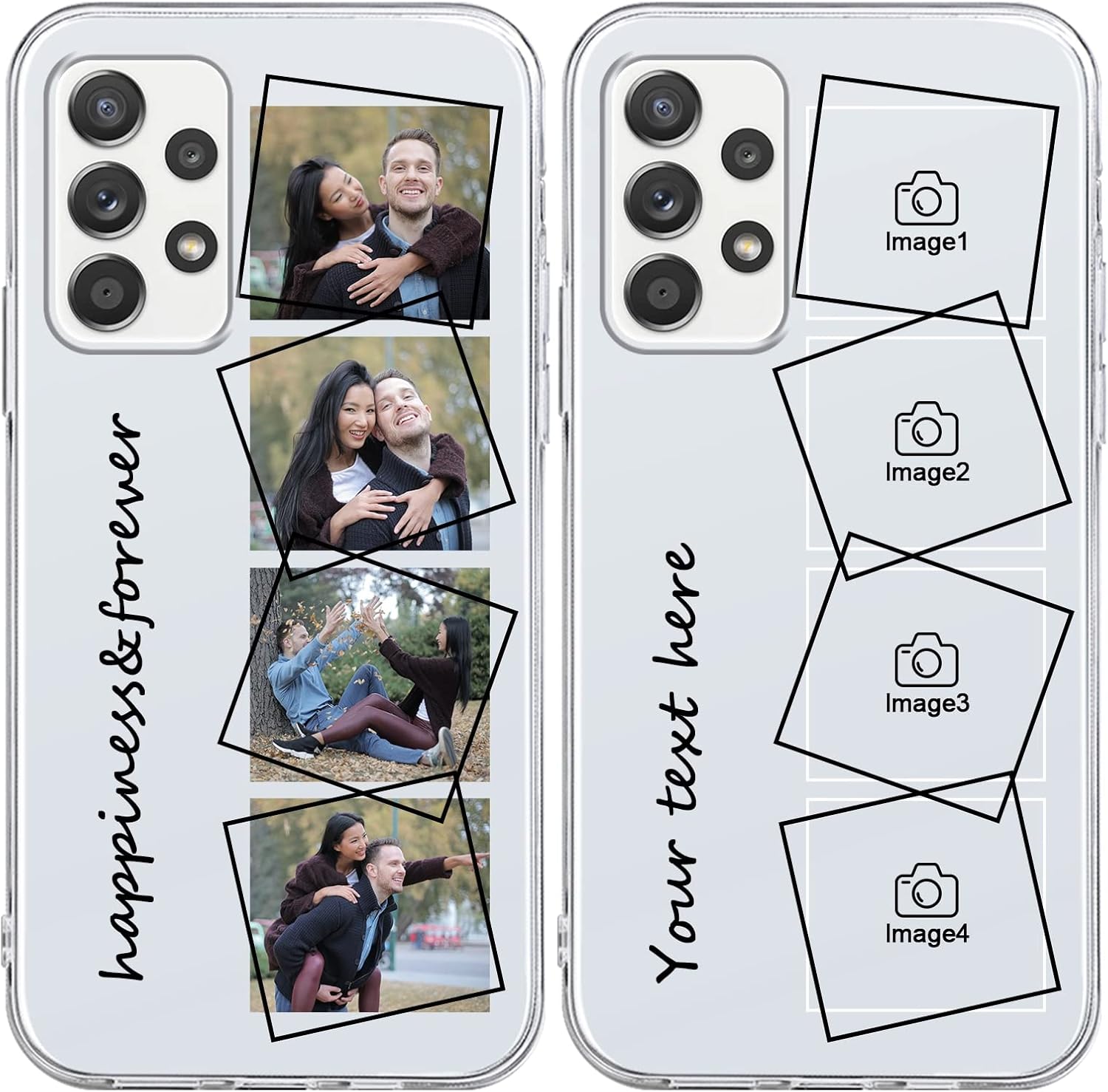 Eouine Funda de teléfono personalizada para Samsung Galaxy A52 (5G)A52 4GA52s 5G (6.5 pulgadas)  Fundas personalizadas para teléfono con imagen,