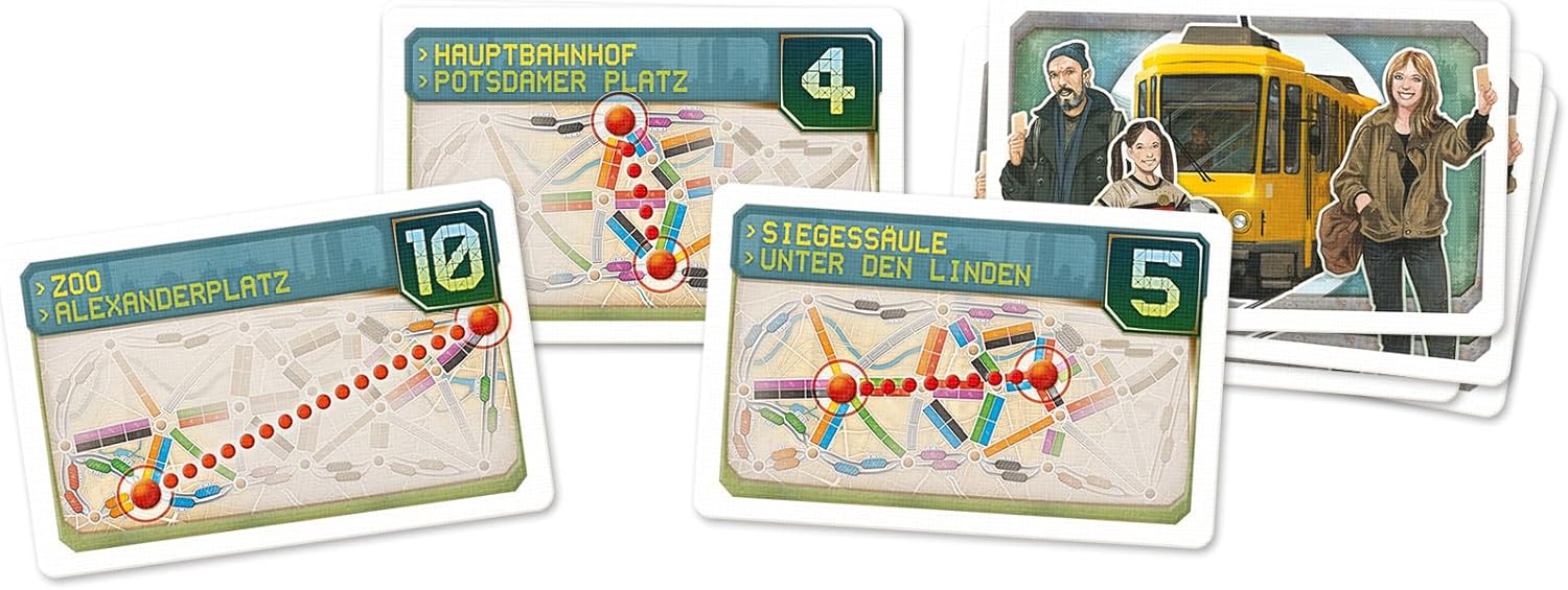 Ticket to Ride Berlin Juego de mesa  Juego de estrategia de construcción de rutas de tren  Divertido juego familiar para niños y adultos  A partir