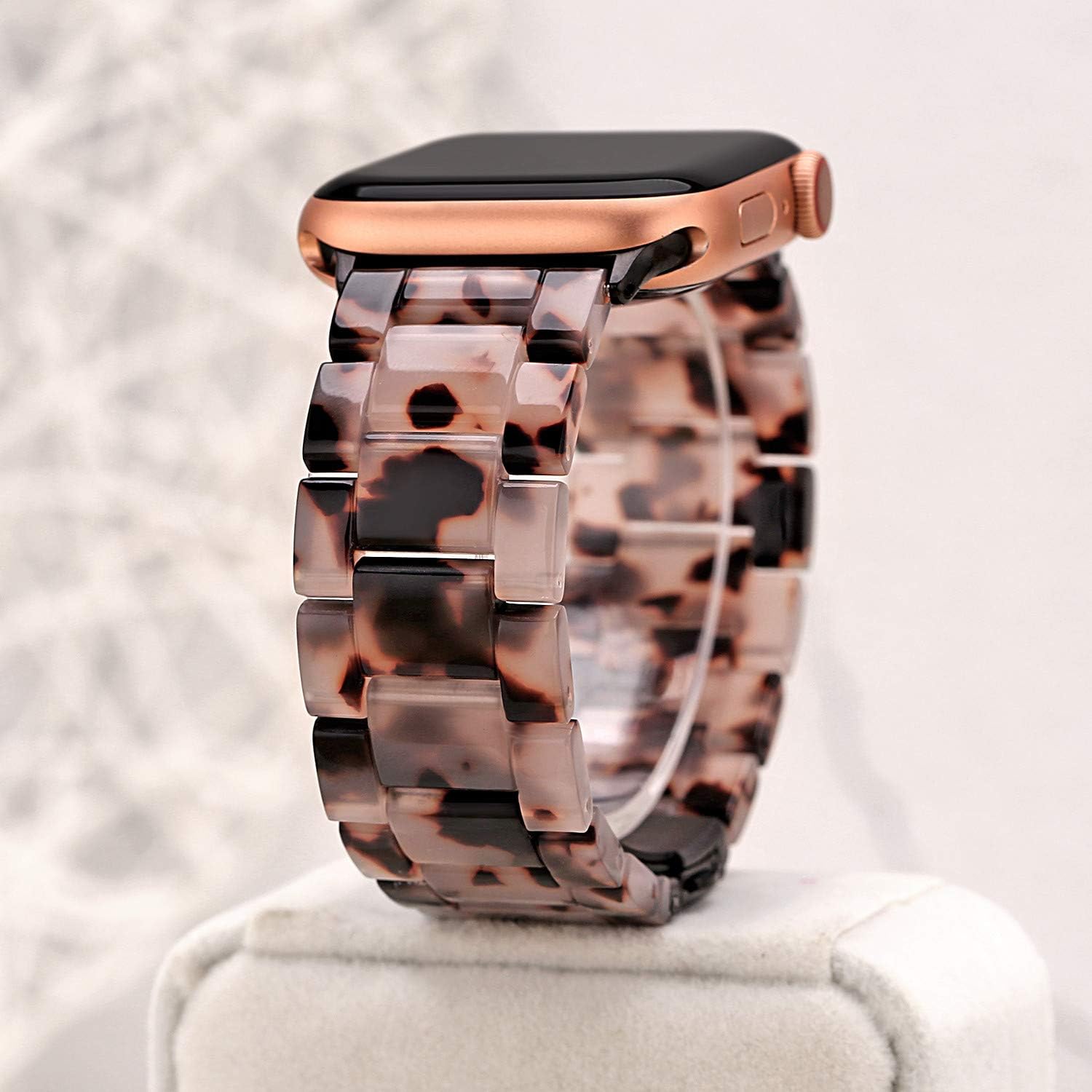 Correa de resina compatible con Apple Watch de 1.49 pulgadas, 1.57 pulgadas, 1.61 pulgadas, 1.65 pulgadas, 1.65 pulgadas, Ultra 1.929in, correa