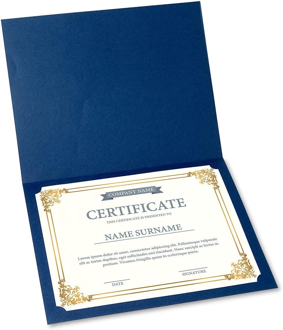 Empire Gold & White Parchment Certificate Papers – Paquete de 100, compatible con impresoras láser y de inyección de tinta, para oficina, premios de