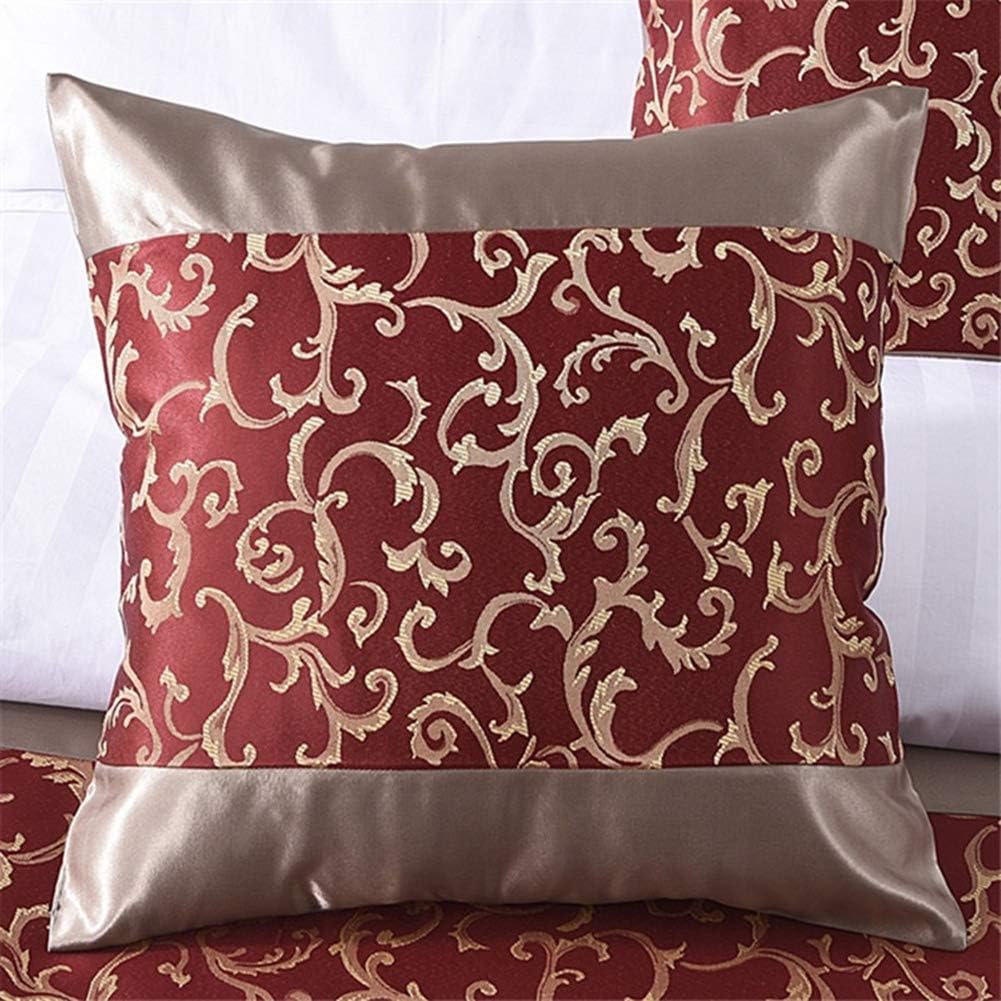 Twelve Corredor de cama rojo King Bedding Bufanda Protector de cama bufandas decorativas para dormitorio, hotel, boda, sala de 19.7 x 94.5 in
