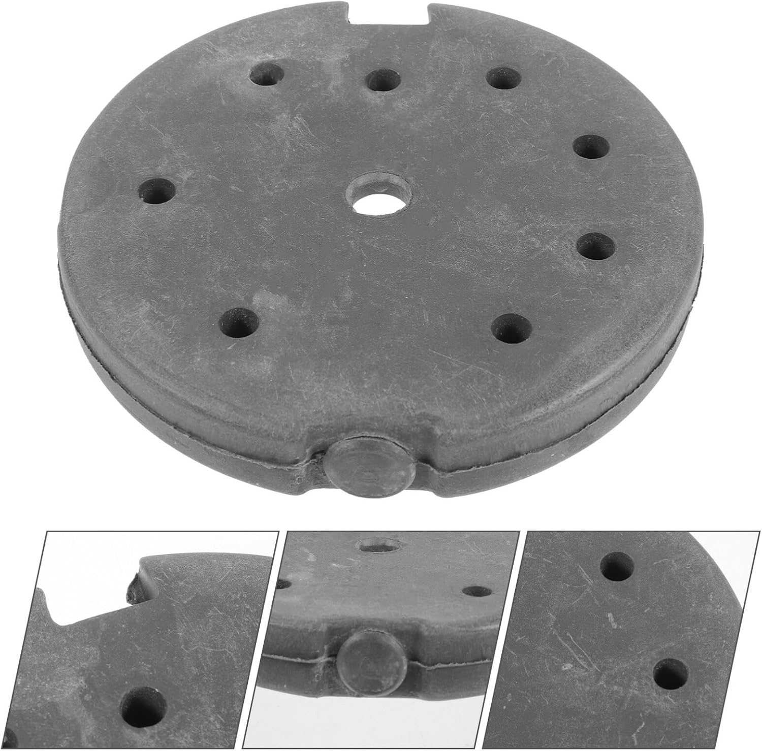 LIFKOME Lámpara de escritorio Cargador de hierro fundido para lámpara de pie, base de contrapeso, soporte de montaje para dormitorio, sala de estar,