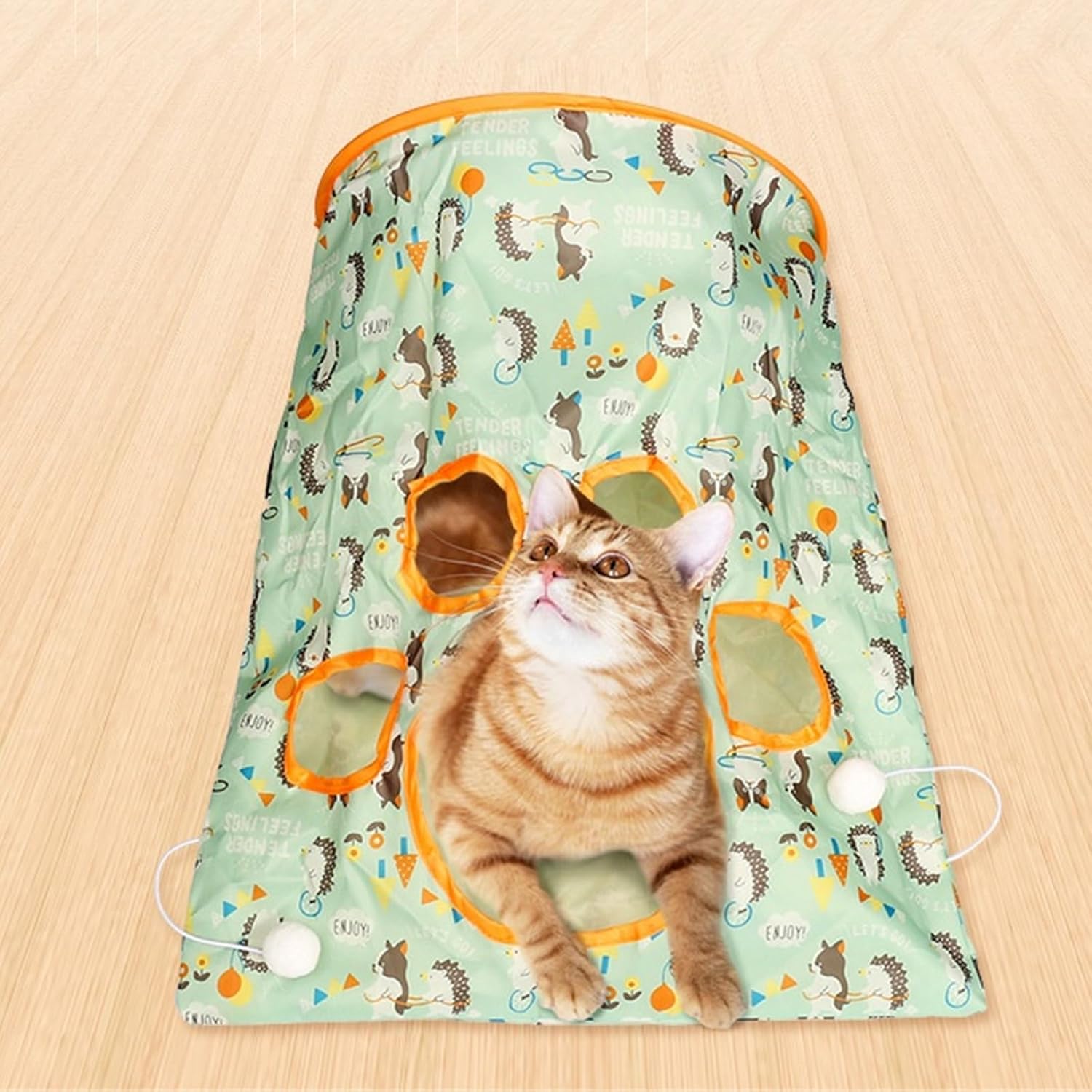 Bolsa de túnel para gatos, tubo para gatos, túneles para gatos de interior, juguetes para mascotas para gatos aburridos en túnel, bolsa de taladro