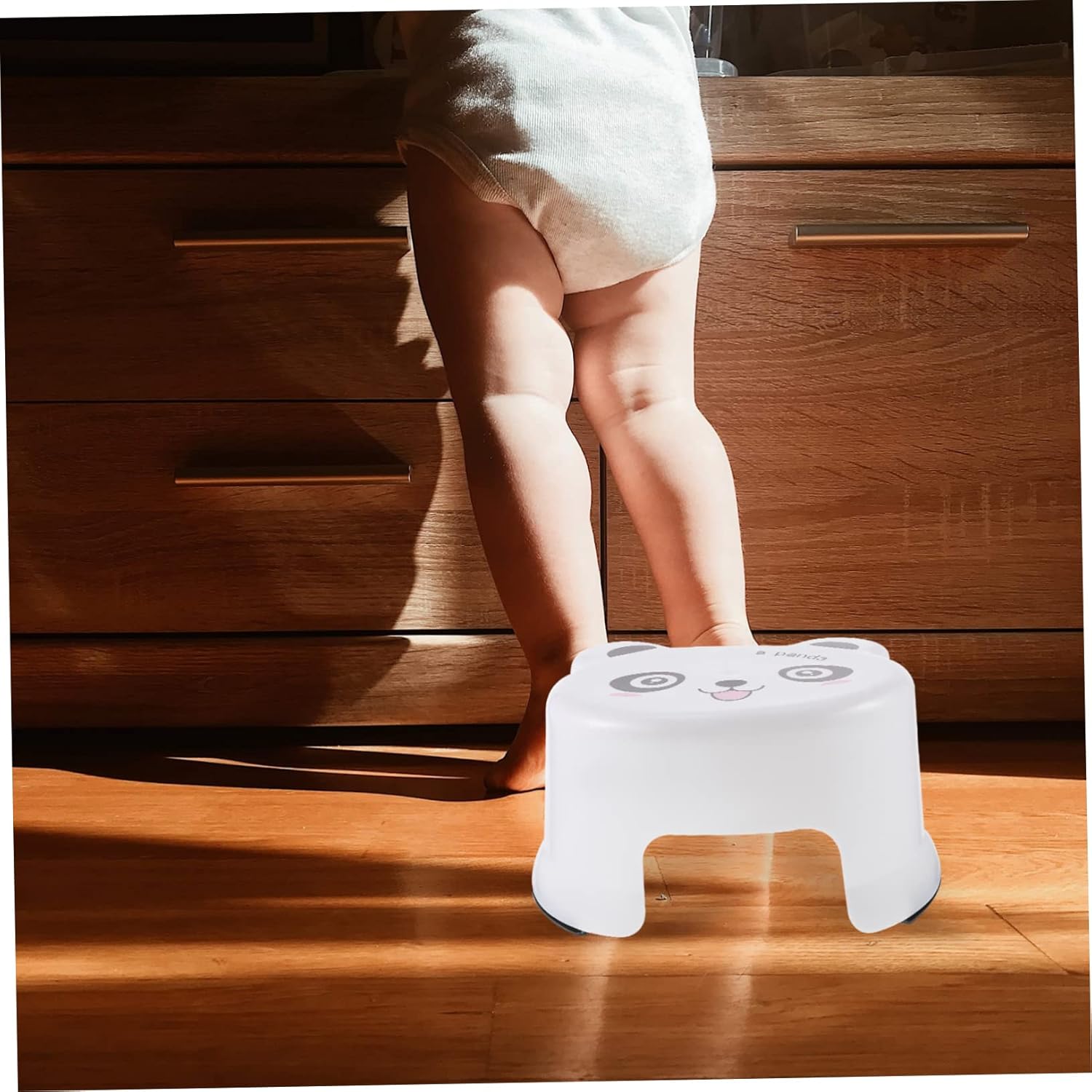 Taburete de plástico de dibujos animados de 3 piezas para niños pequeños, taburete para adultos, silla para seguridad de bebé, taburete auxiliar