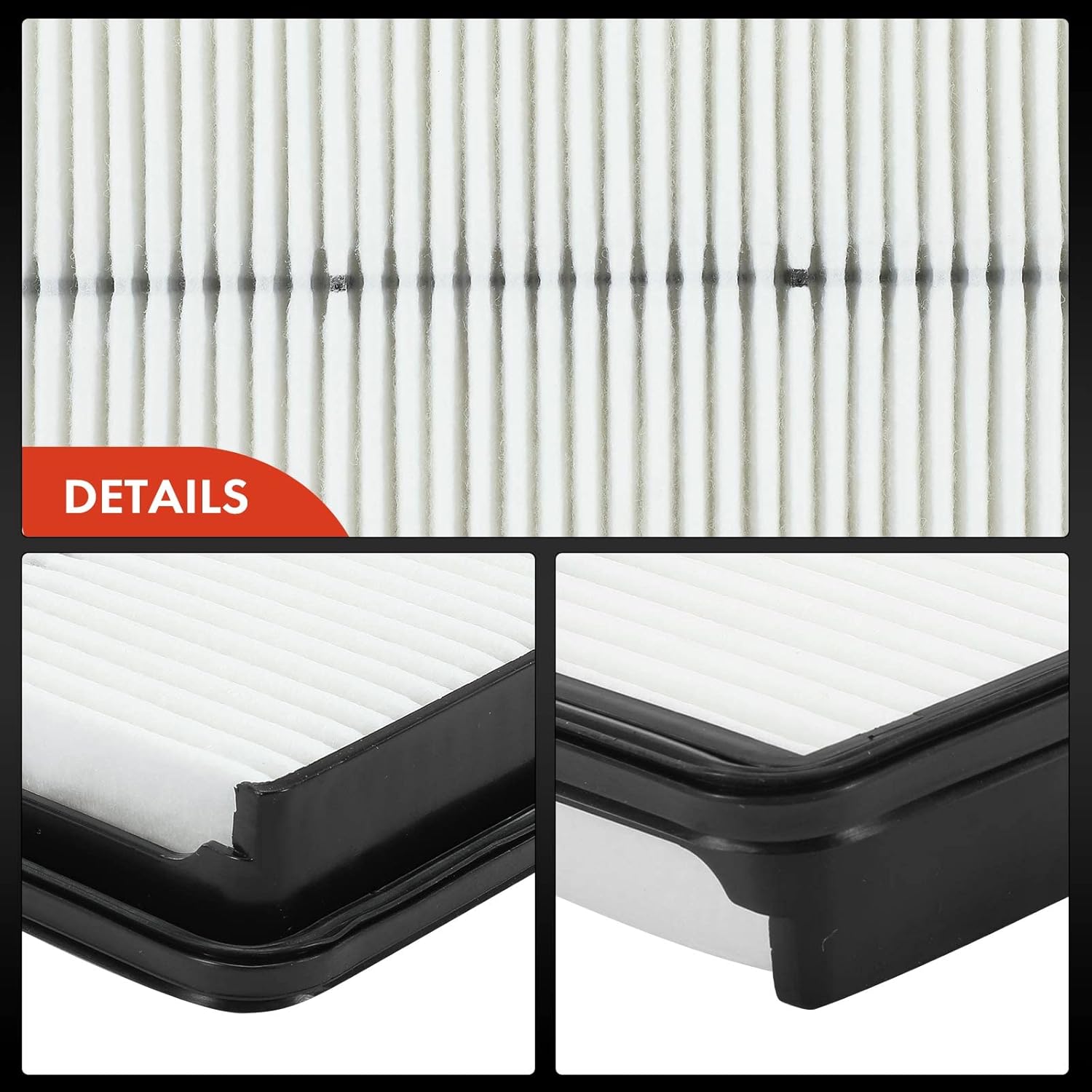 A-Premium Filtro de aire de motor compatible con Hyundai Santa Fe, Santa Fe Sport, Santa Fe XL y Kia Sorento, 2013-2019, 2.0L 2.4L 3.3L, panel