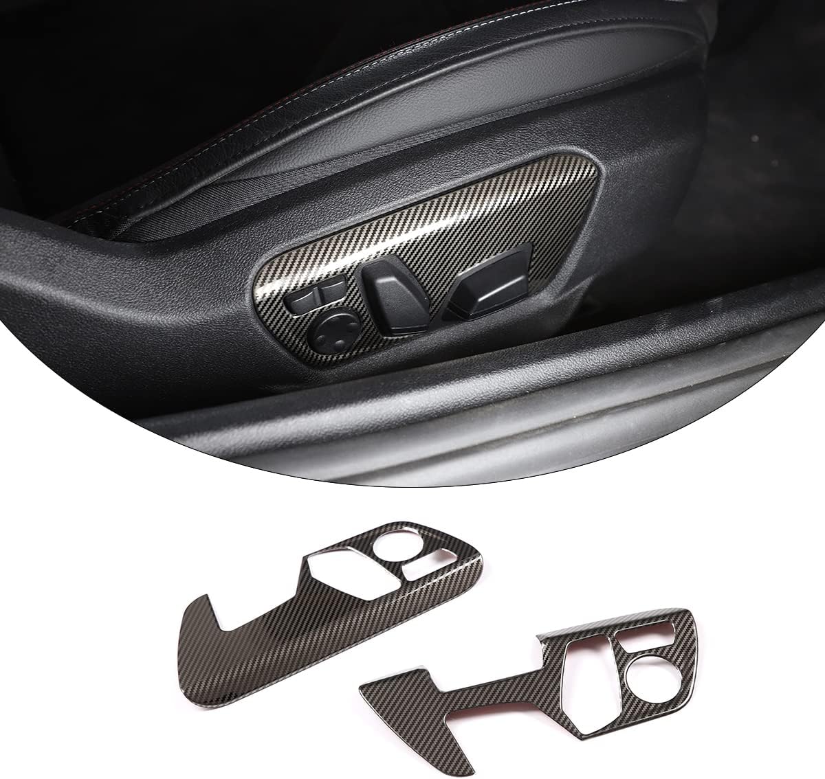 Cubierta de panel de botón de ajuste de asiento para Toyota Supra GR A90 A91 MK5 2018-2022, cubierta de panel de interruptor de botón de ajuste de