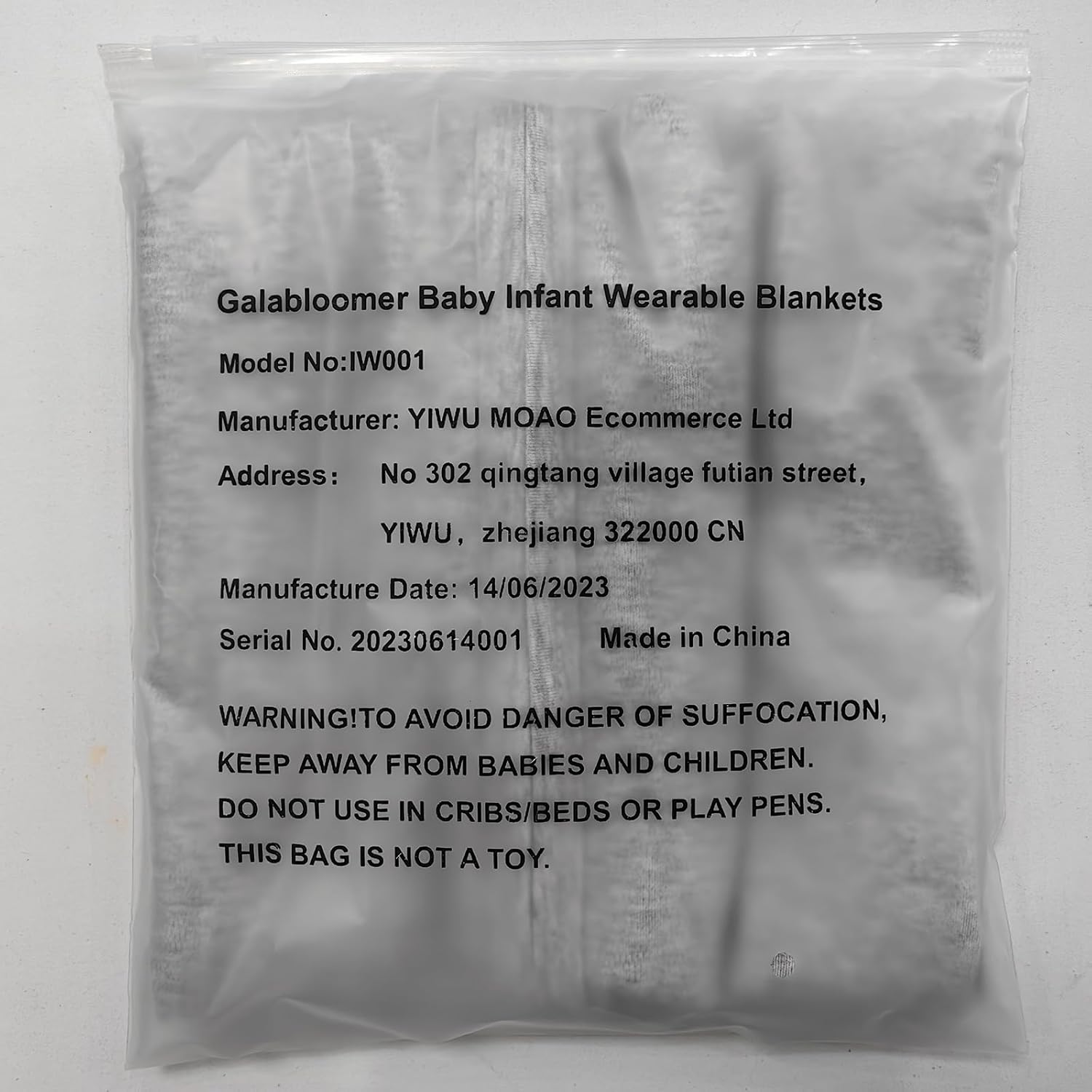 Galabloomer Manta de vestir para bebé, manta portátil para bebé (M)