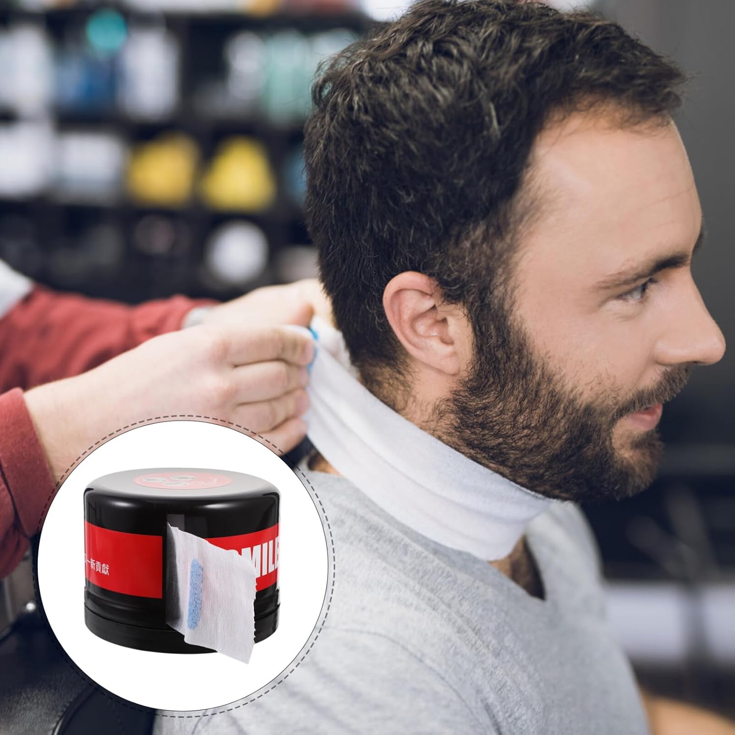 SOLUSTRE 1 juego de tiras de cuello de peluquería desechables para peluquería cinta de peluquería peluquería envoltura elástica accesorios de