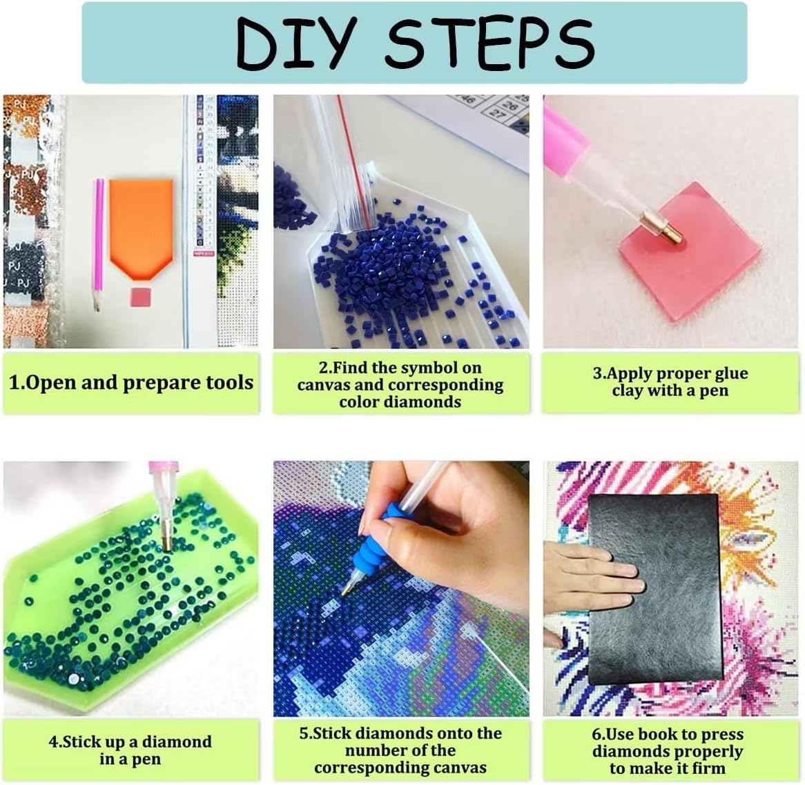 Kits de pintura de diamantes, kit de pintura de diamantes de trineo de Papá Noel, manualidades de pared pintadas de Navidad, decoración de
