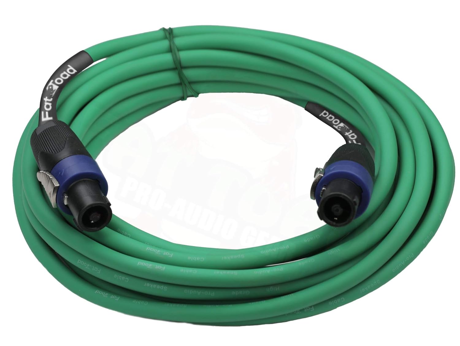 Cables Speakon a Speakon (paquete de 2) Cable PA de audio profesional DJ Pro de 25 pies con conector de bloqueo giratorio  Cable de 12 AWG para