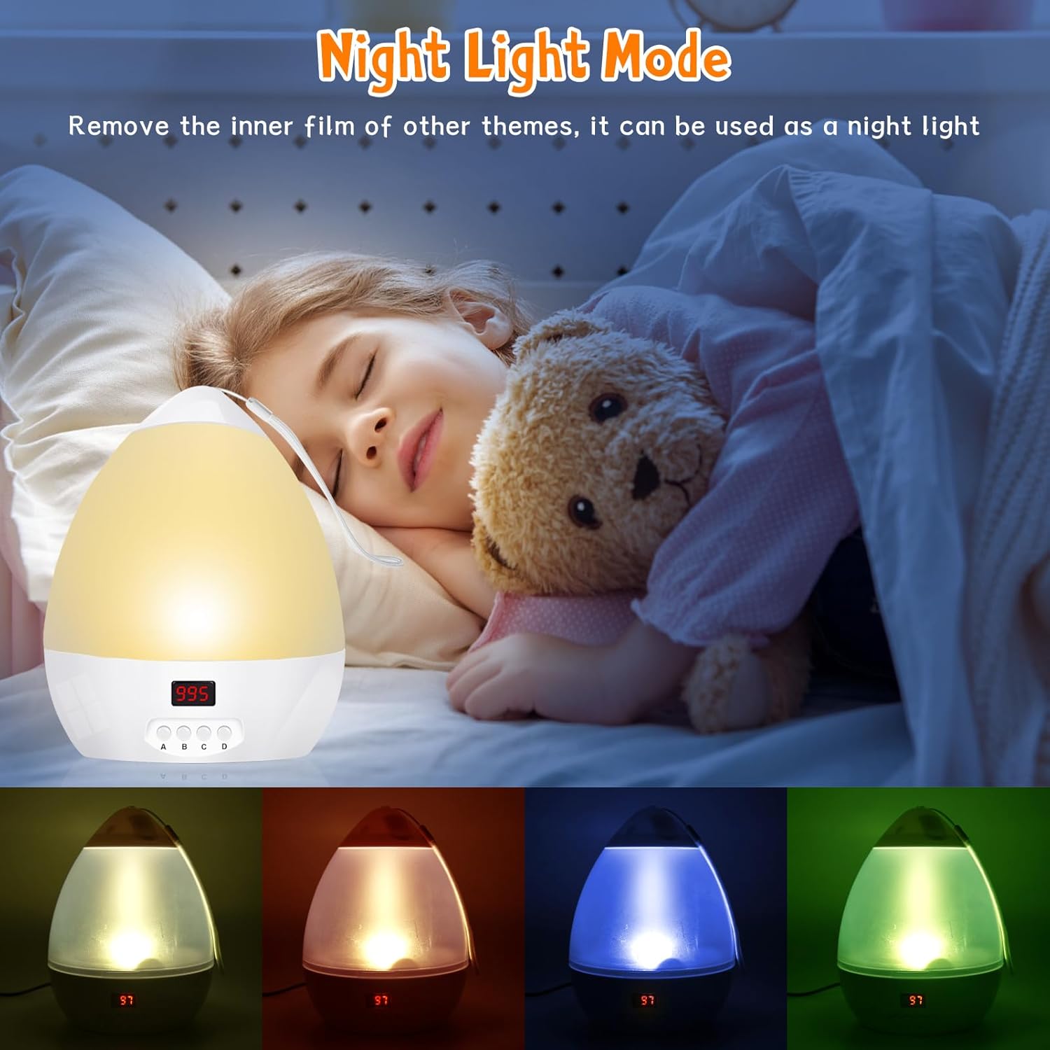 Proyector de luz nocturna de estrellas para interiores, proyector de copo de nieve para dormitorio de niños, lámpara nocturna giratoria de 360