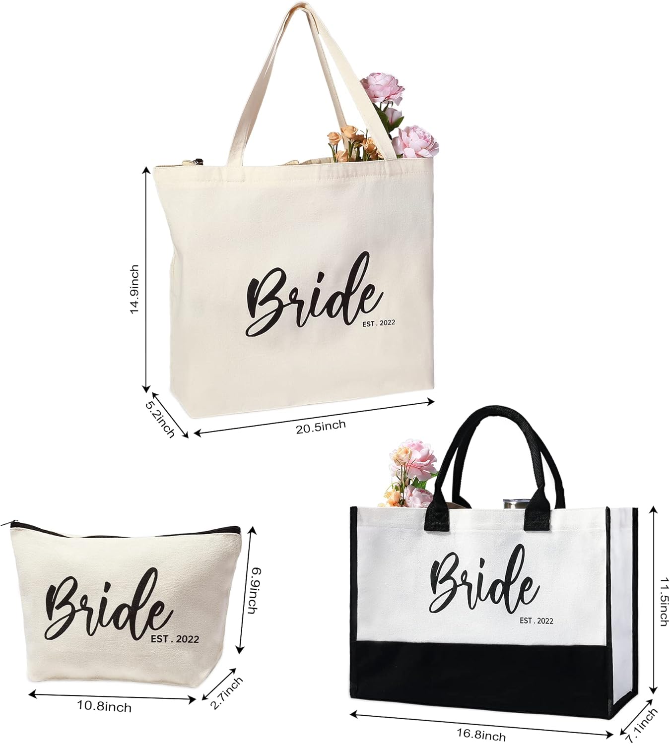 Teacher Appreciation Gifts for Women -2 psc Best Ever Teacher Tote Bags,Valentines Days Gifts Ideas for Teacher Mom